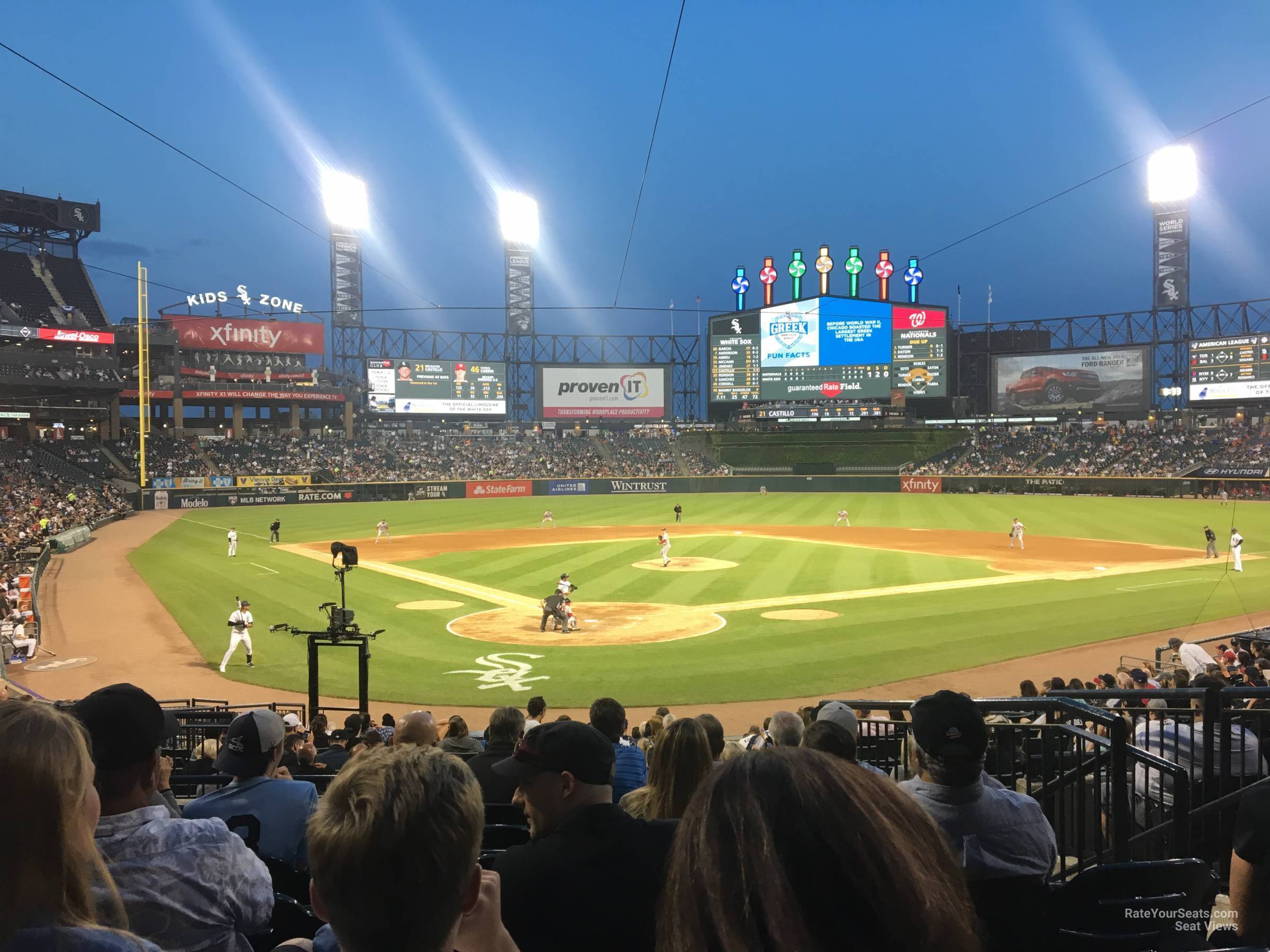 section 131, row 24 seat view  - guaranteed rate field
