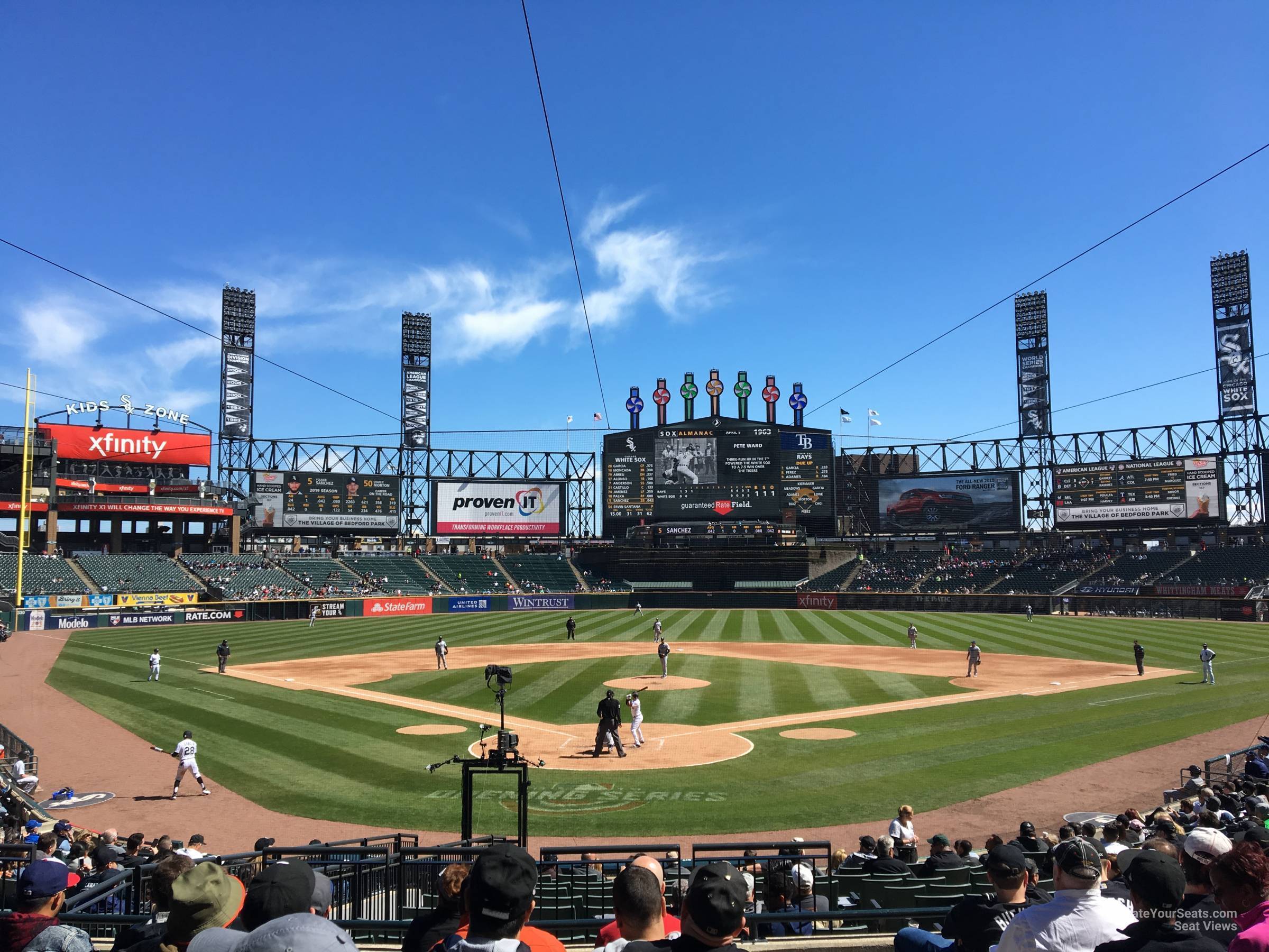 section 132, row 25 seat view  - rate field