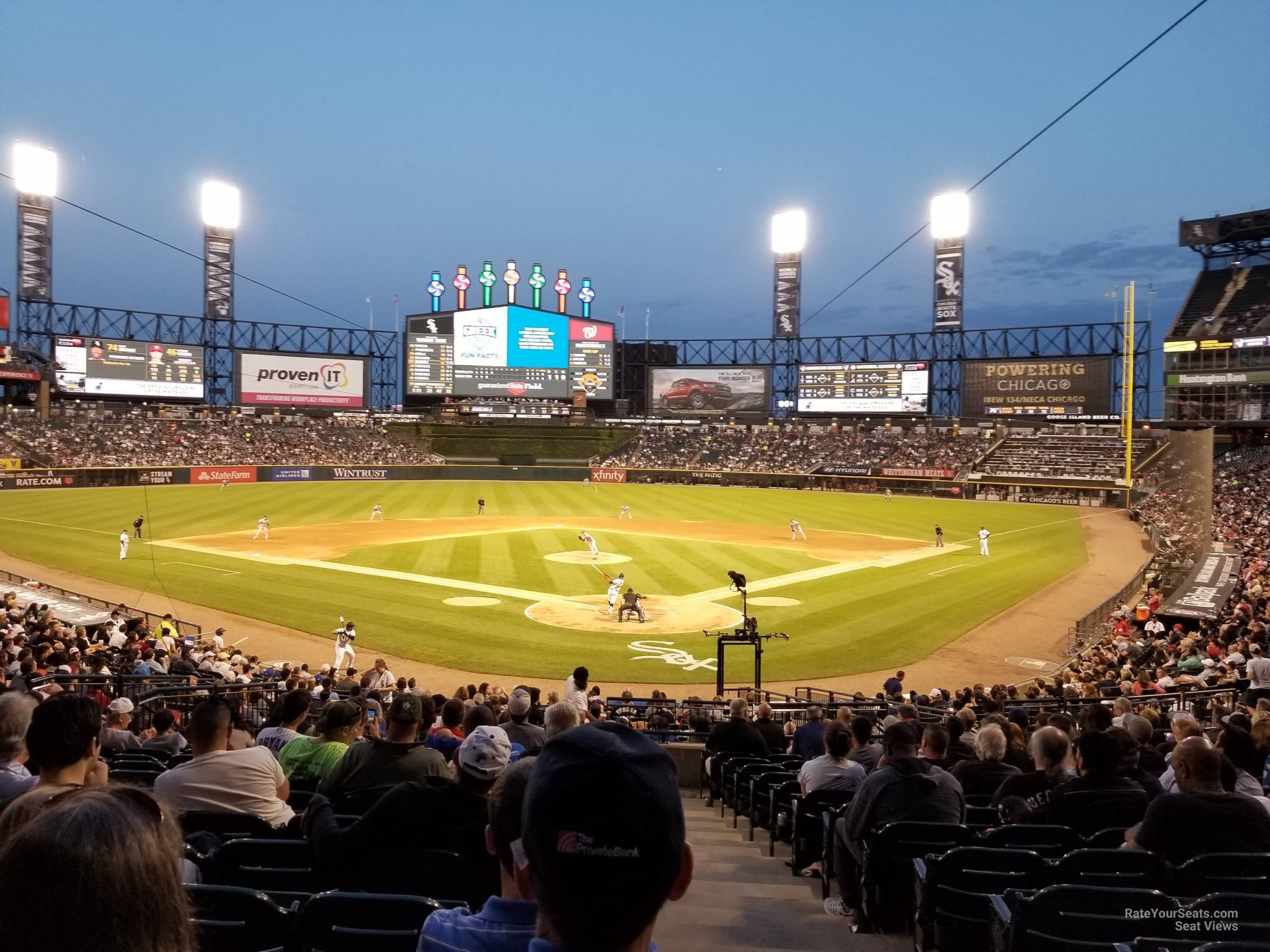 section 133, row 31 seat view  - rate field