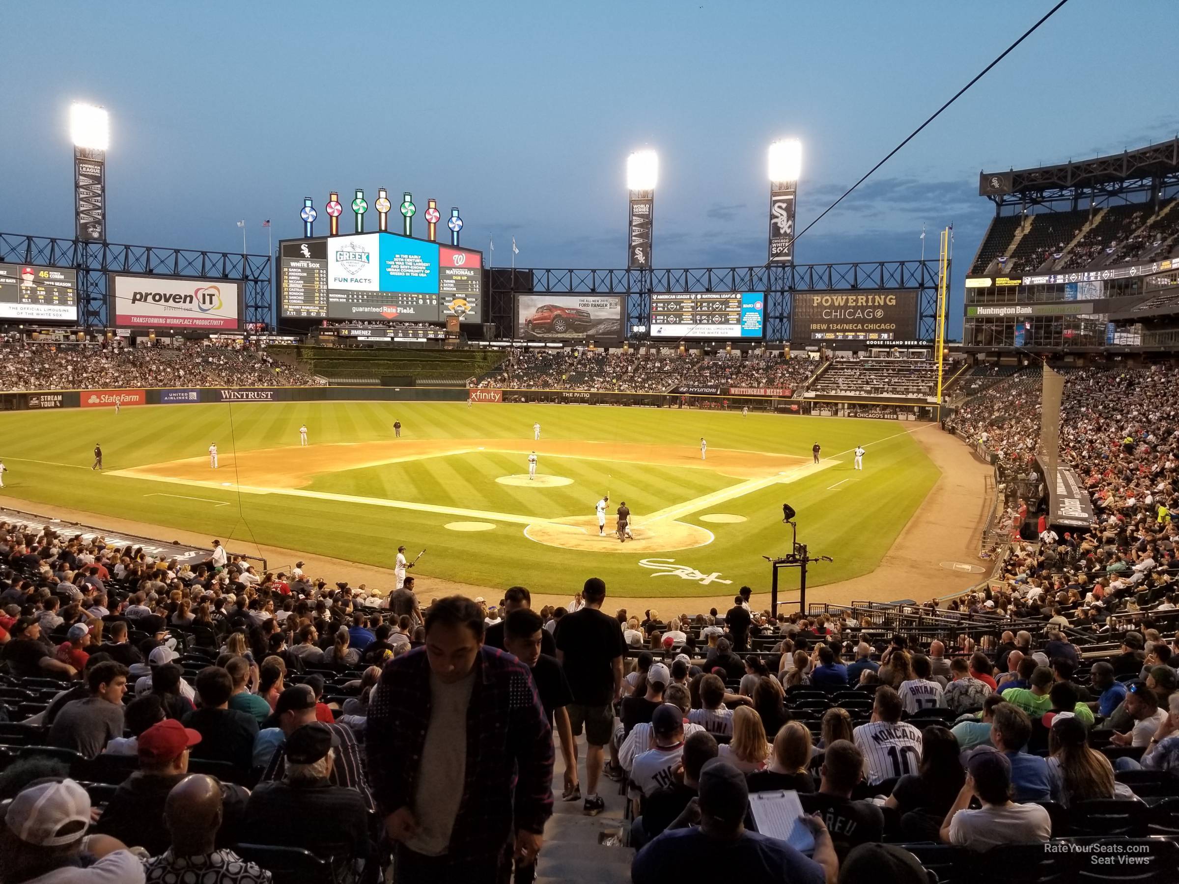 section 134, row 34 seat view  - rate field