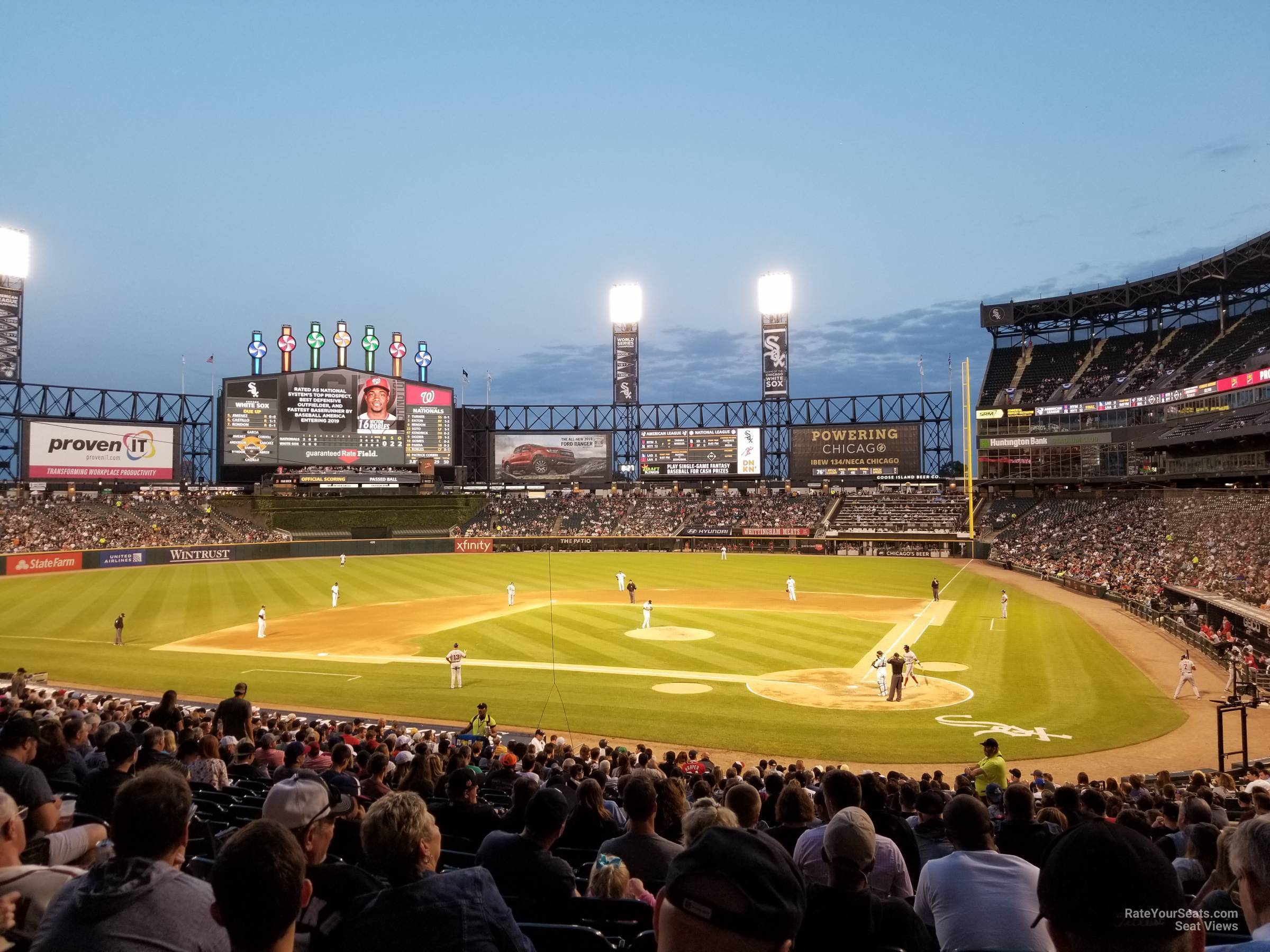 section 135, row 33 seat view  - rate field