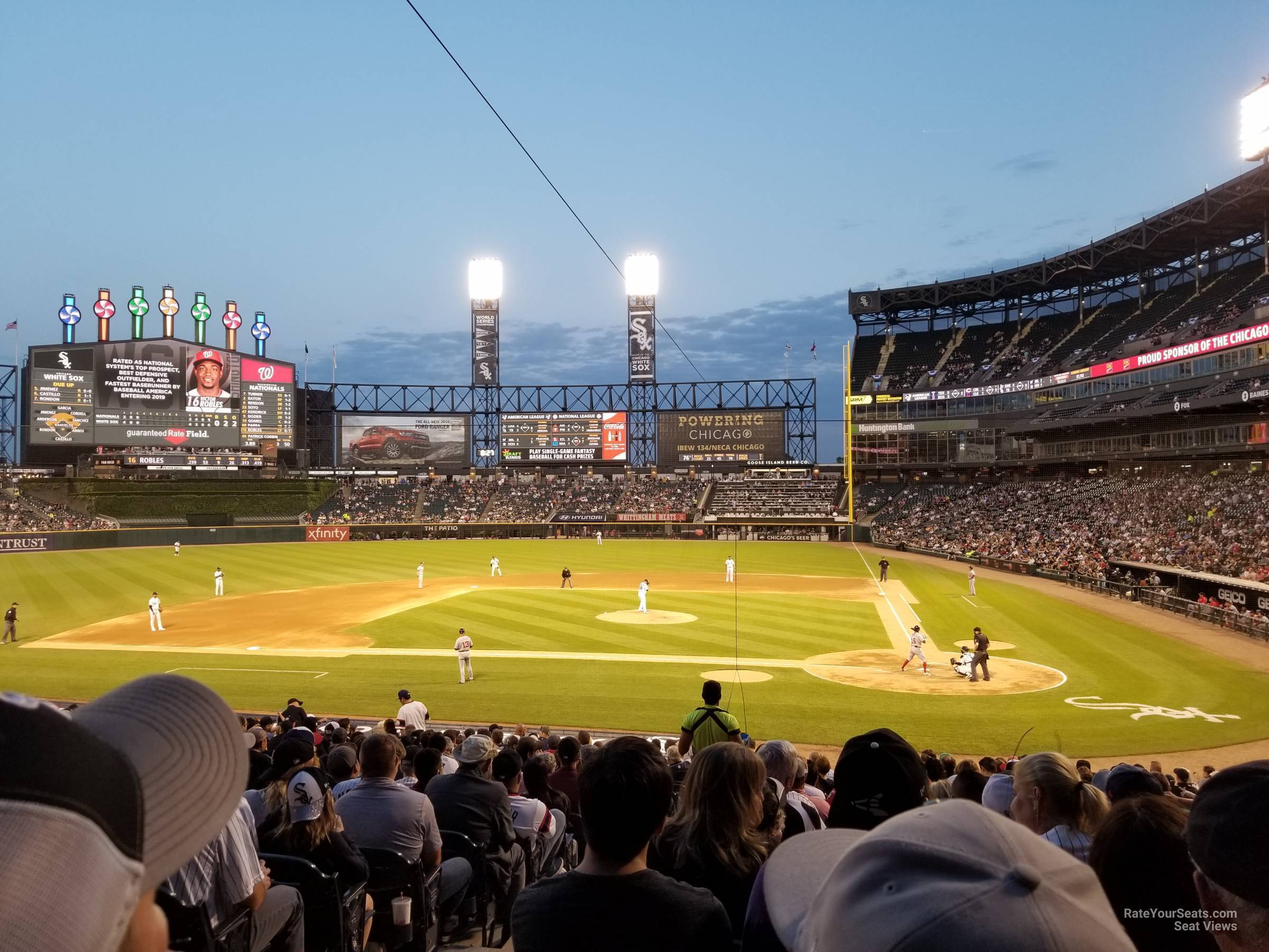 section 136, row 27 seat view  - rate field