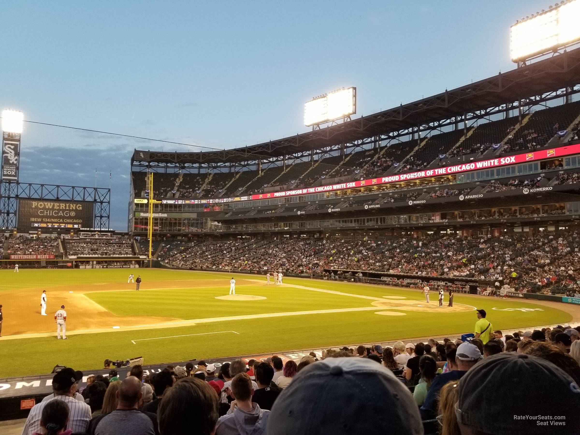 section 141, row 20 seat view  - guaranteed rate field