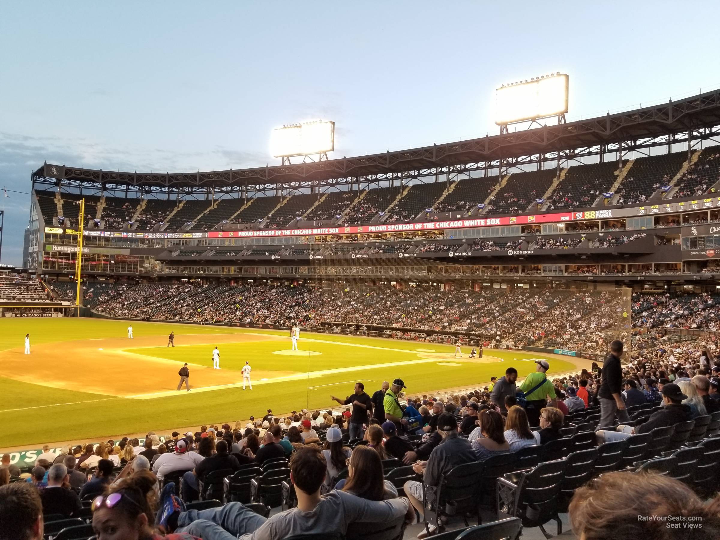 section 145, row 27 seat view  - rate field