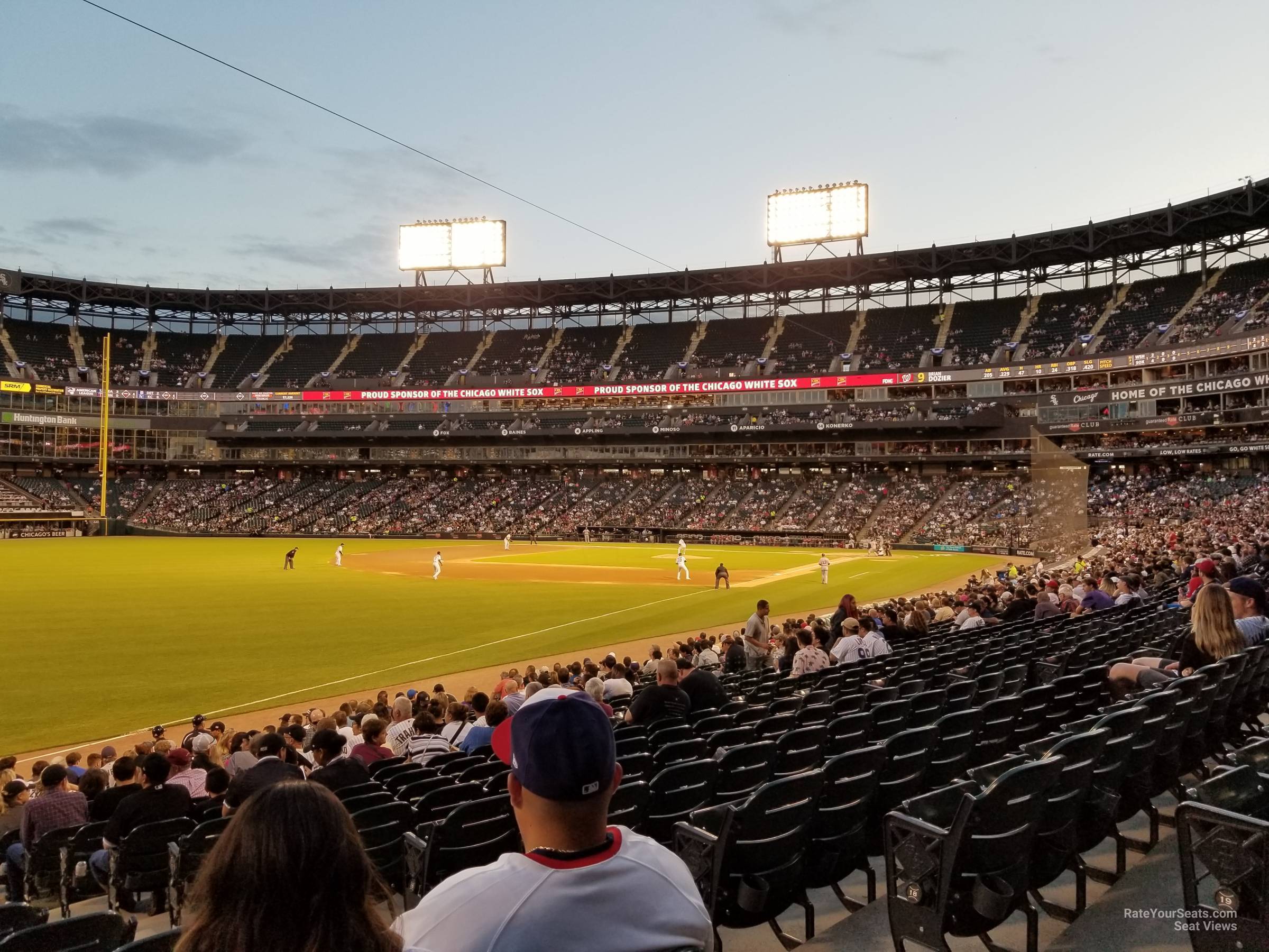 section 152, row 20 seat view  - guaranteed rate field