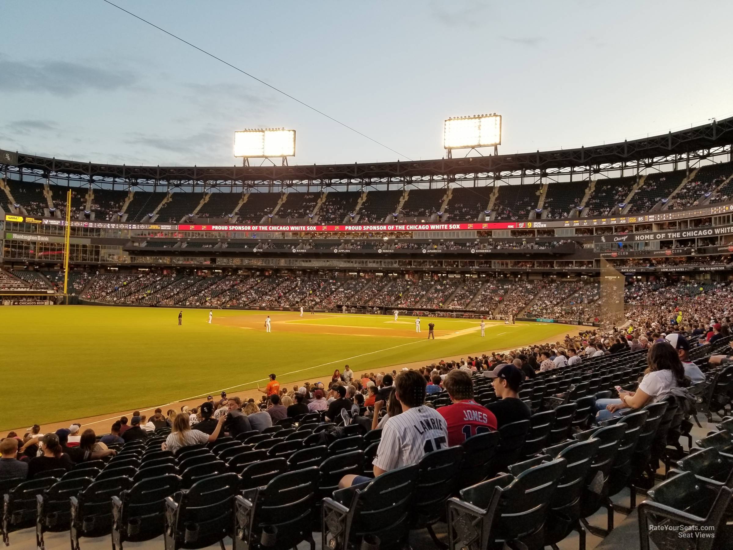 section 153, row 20 seat view  - rate field