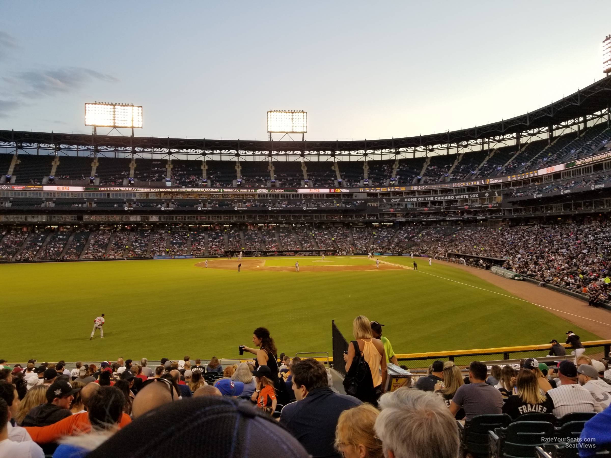 section 158, row 21 seat view  - guaranteed rate field