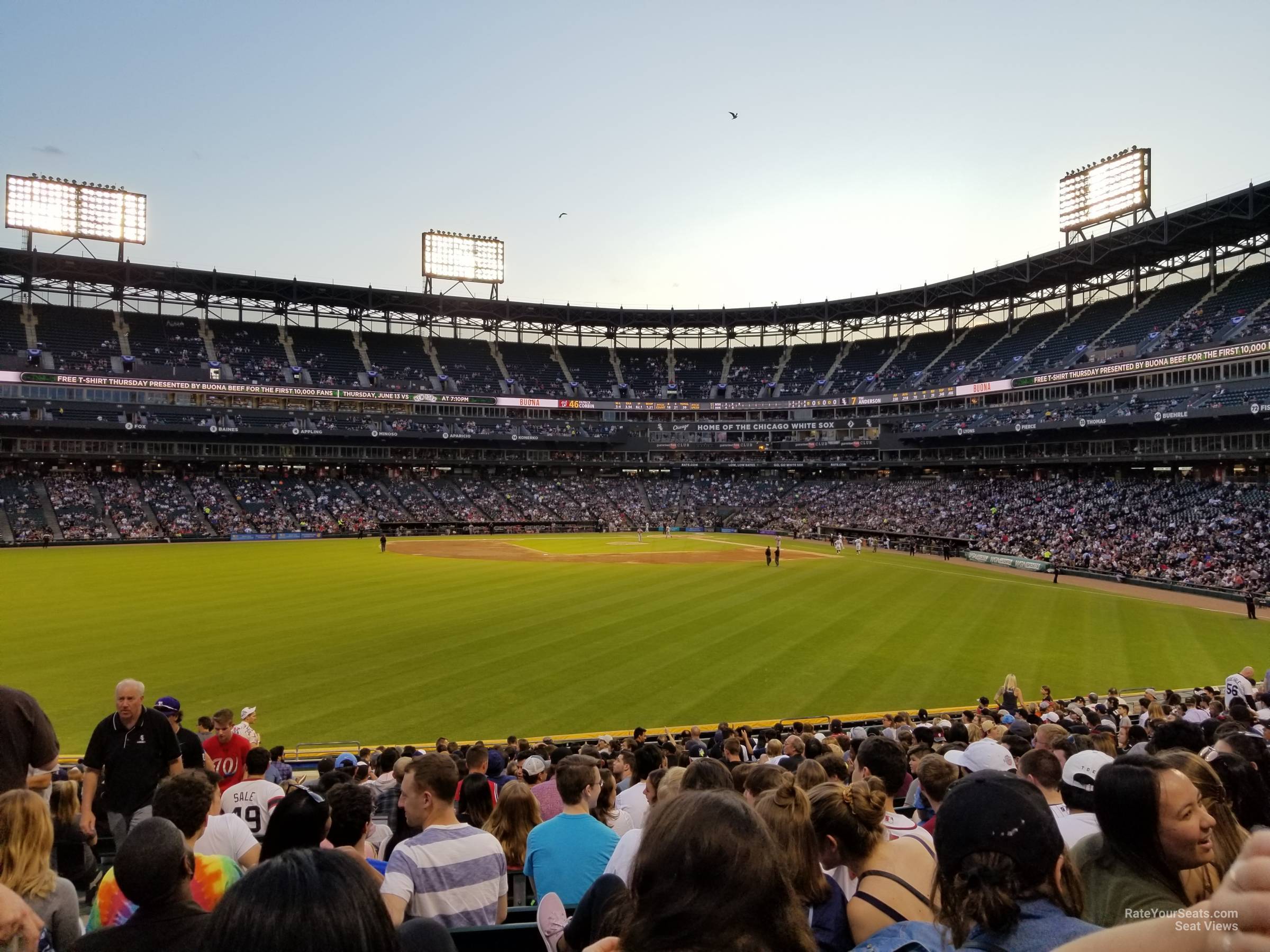 section 161, row 24 seat view  - rate field