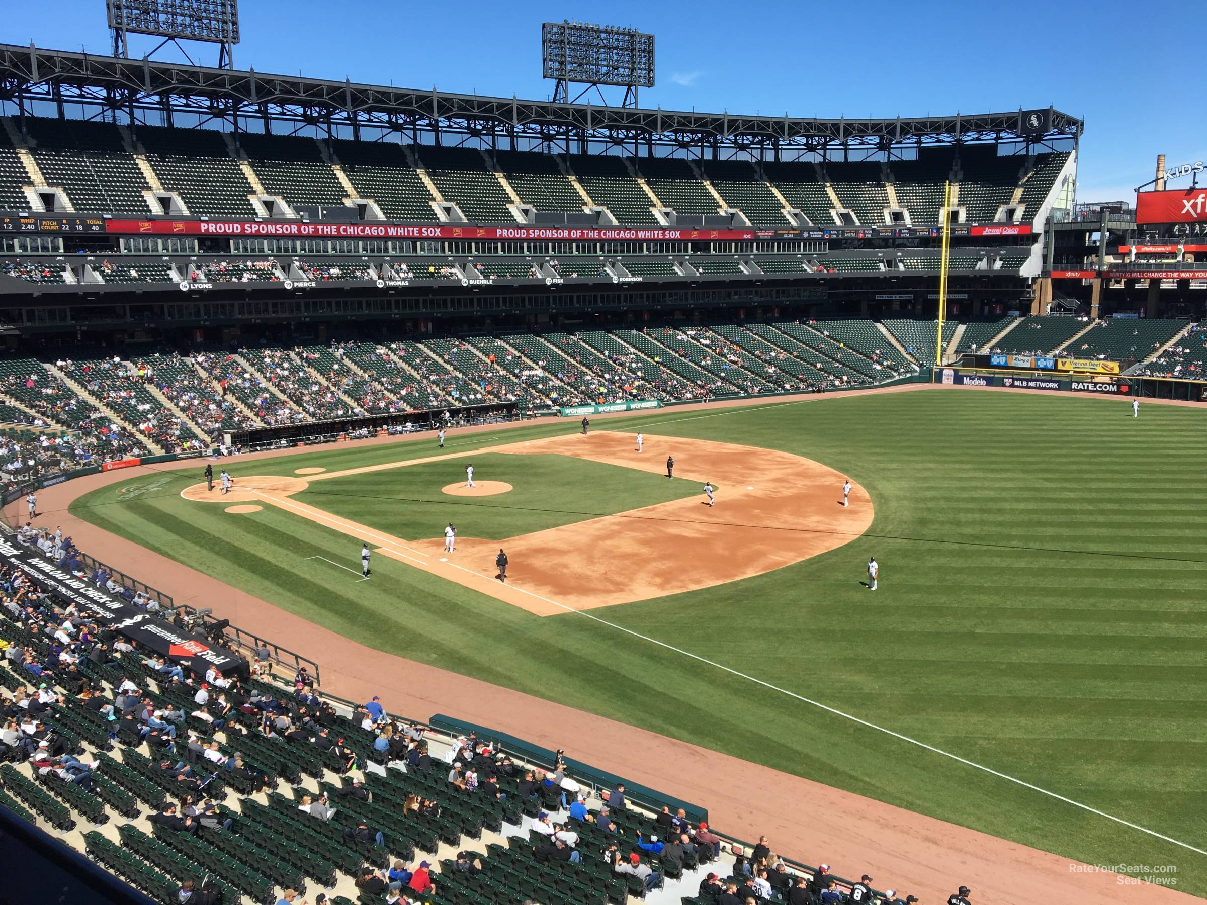section 316, row 1 seat view  - guaranteed rate field