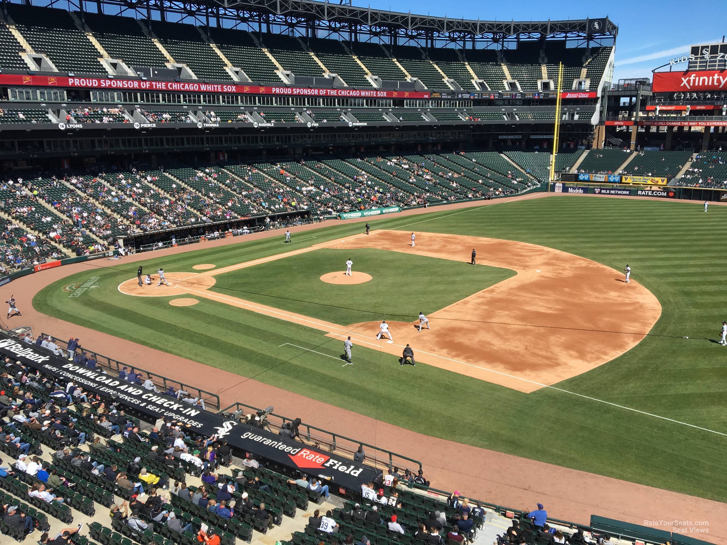 section 320, row 1 seat view  - rate field