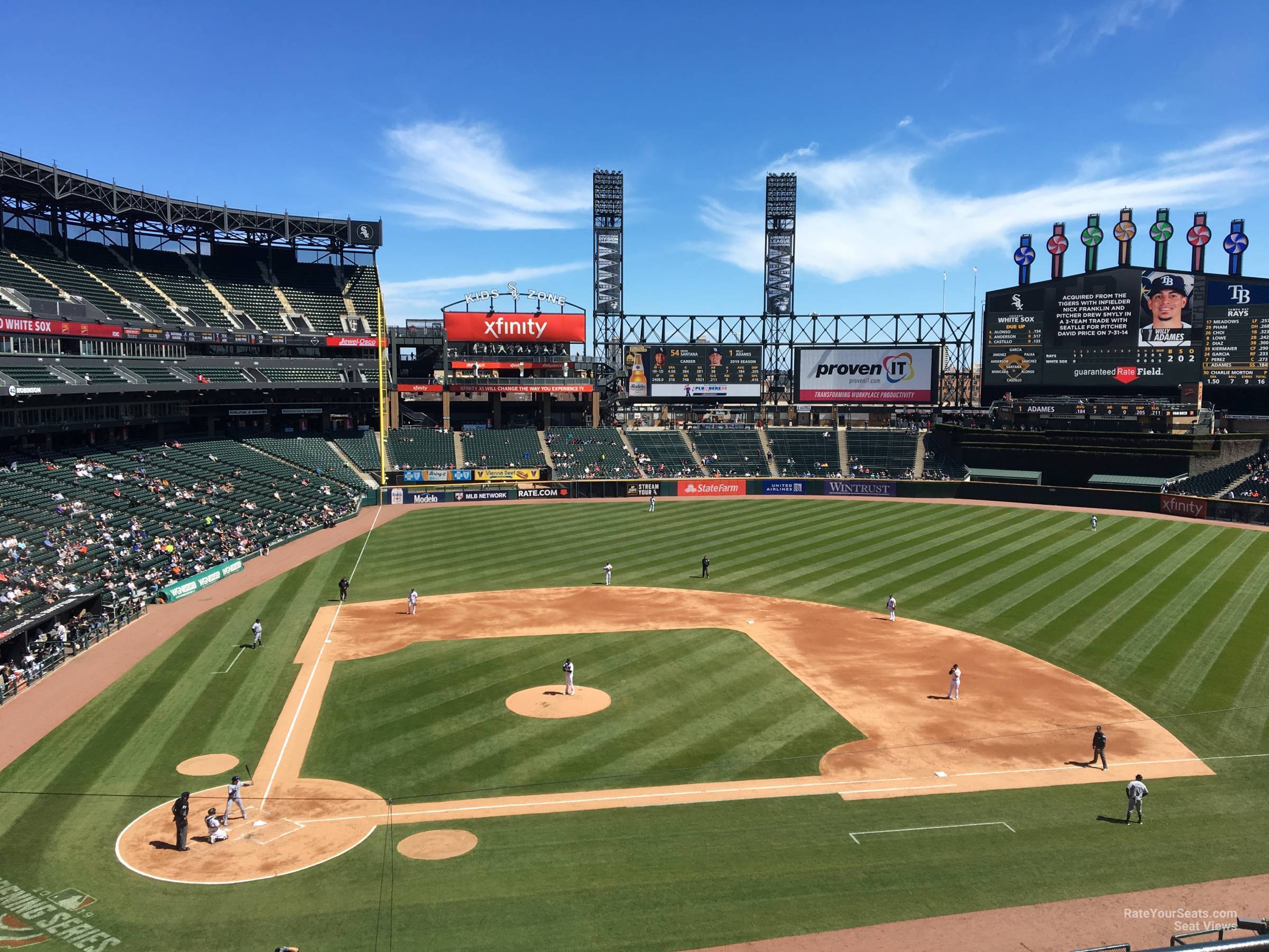 section 328, row 1 seat view  - rate field