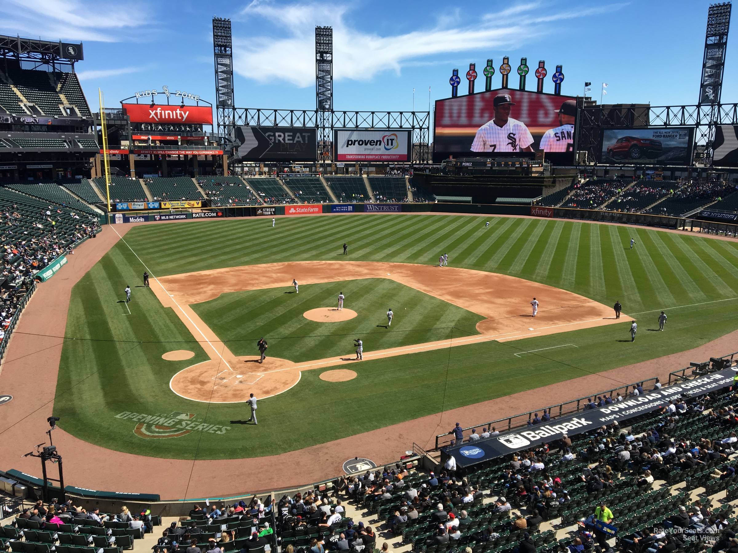 section 330, row 1 seat view  - guaranteed rate field