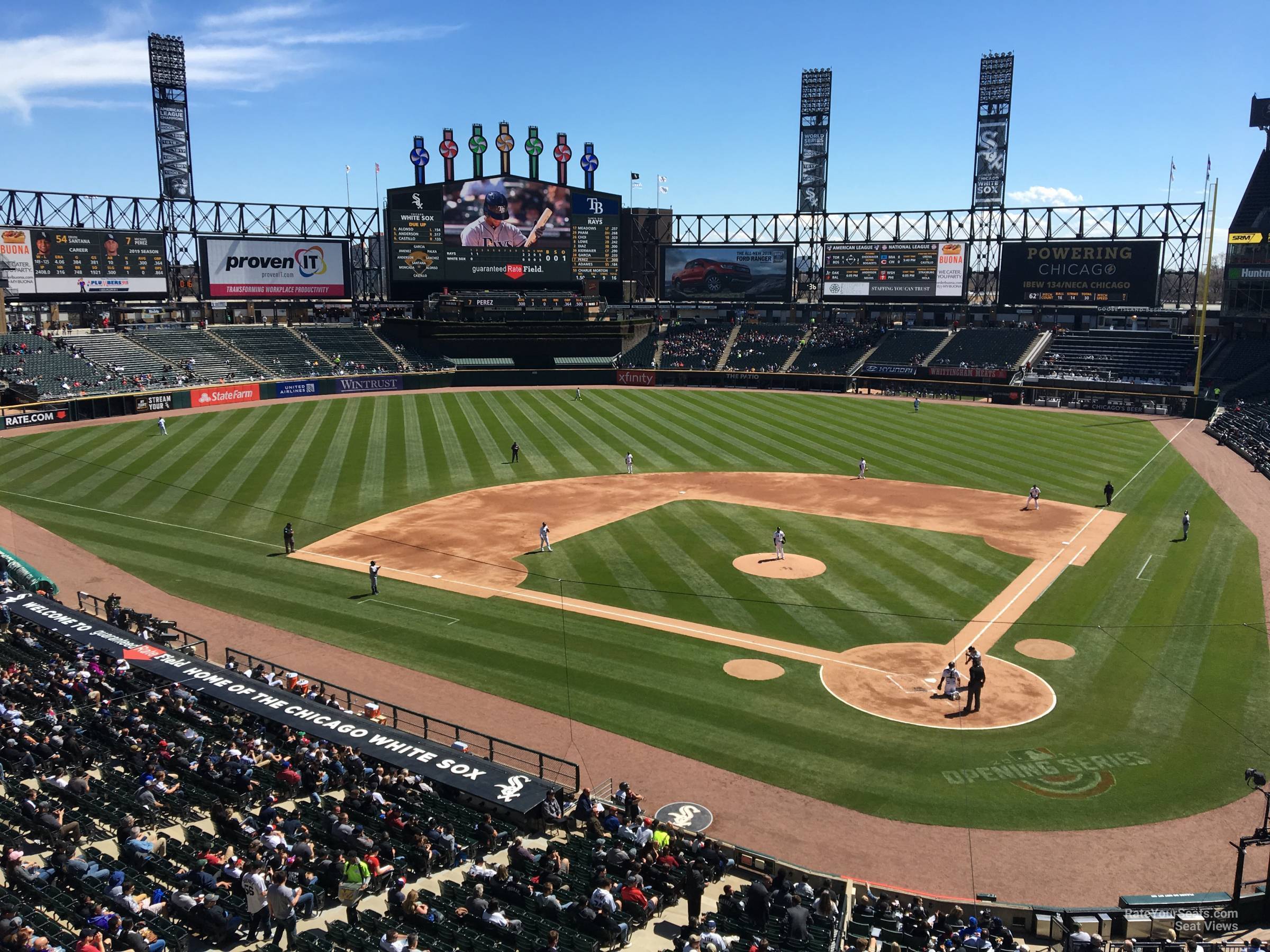 section 334, row 1 seat view  - rate field