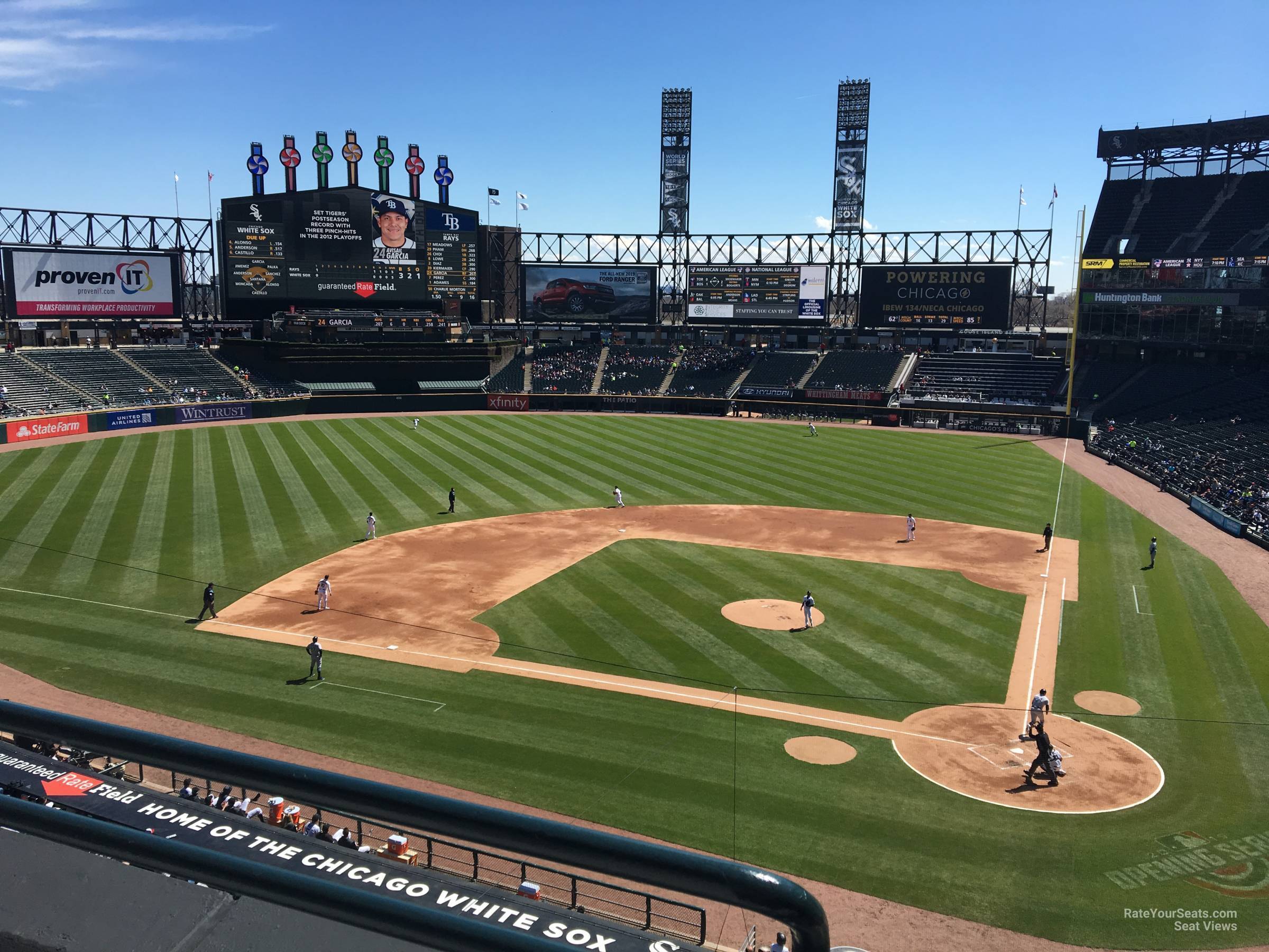 section 335, row 1 seat view  - rate field