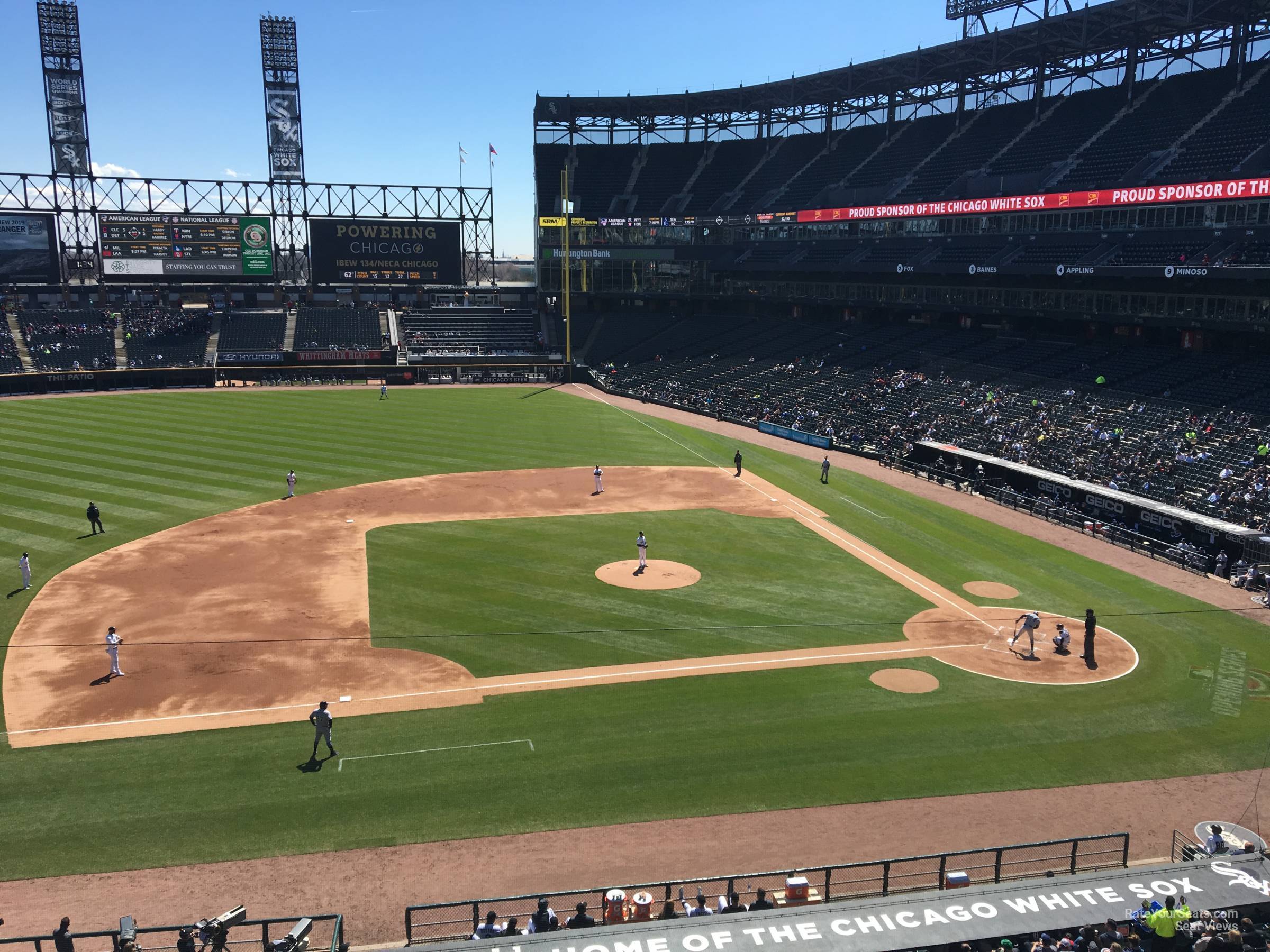 section 340, row 1 seat view  - rate field
