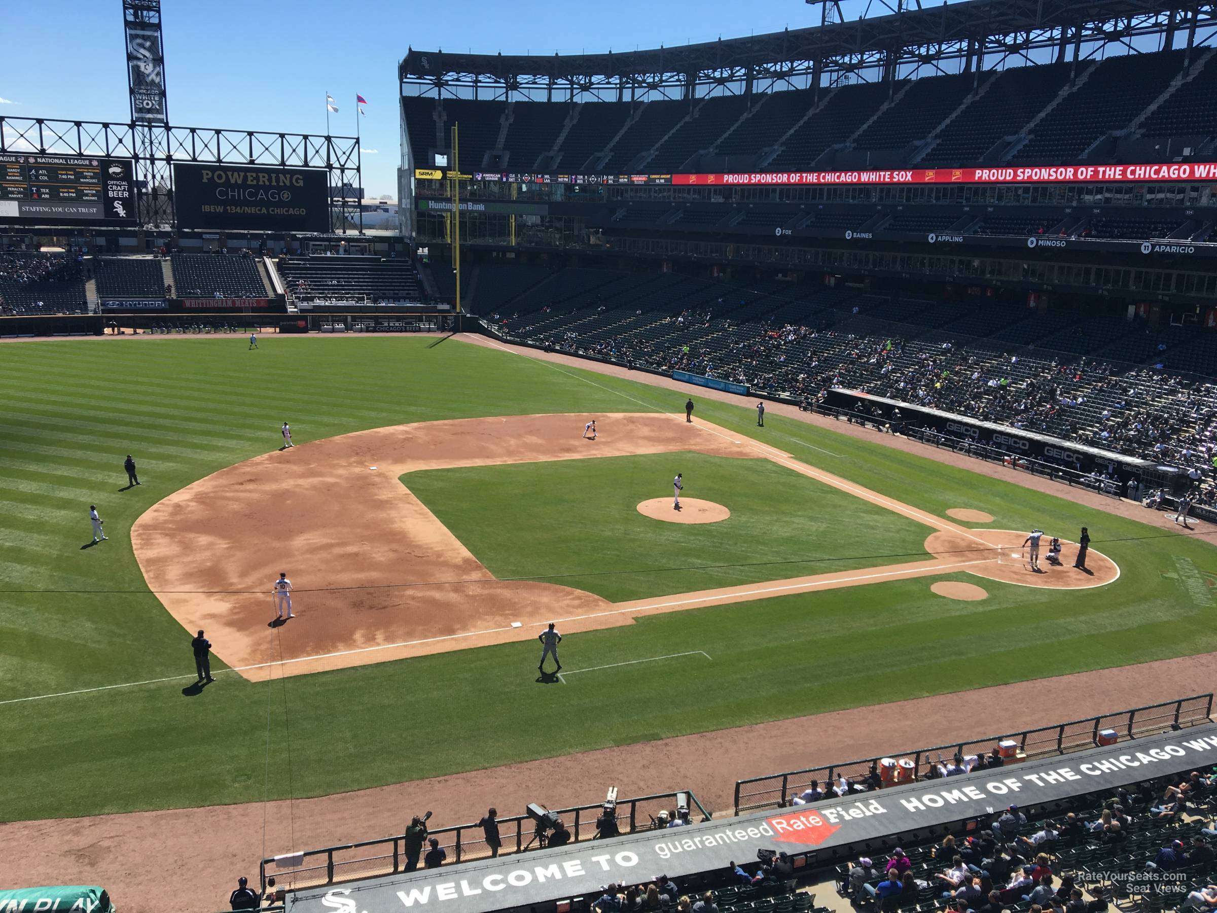 section 342, row 1 seat view  - rate field