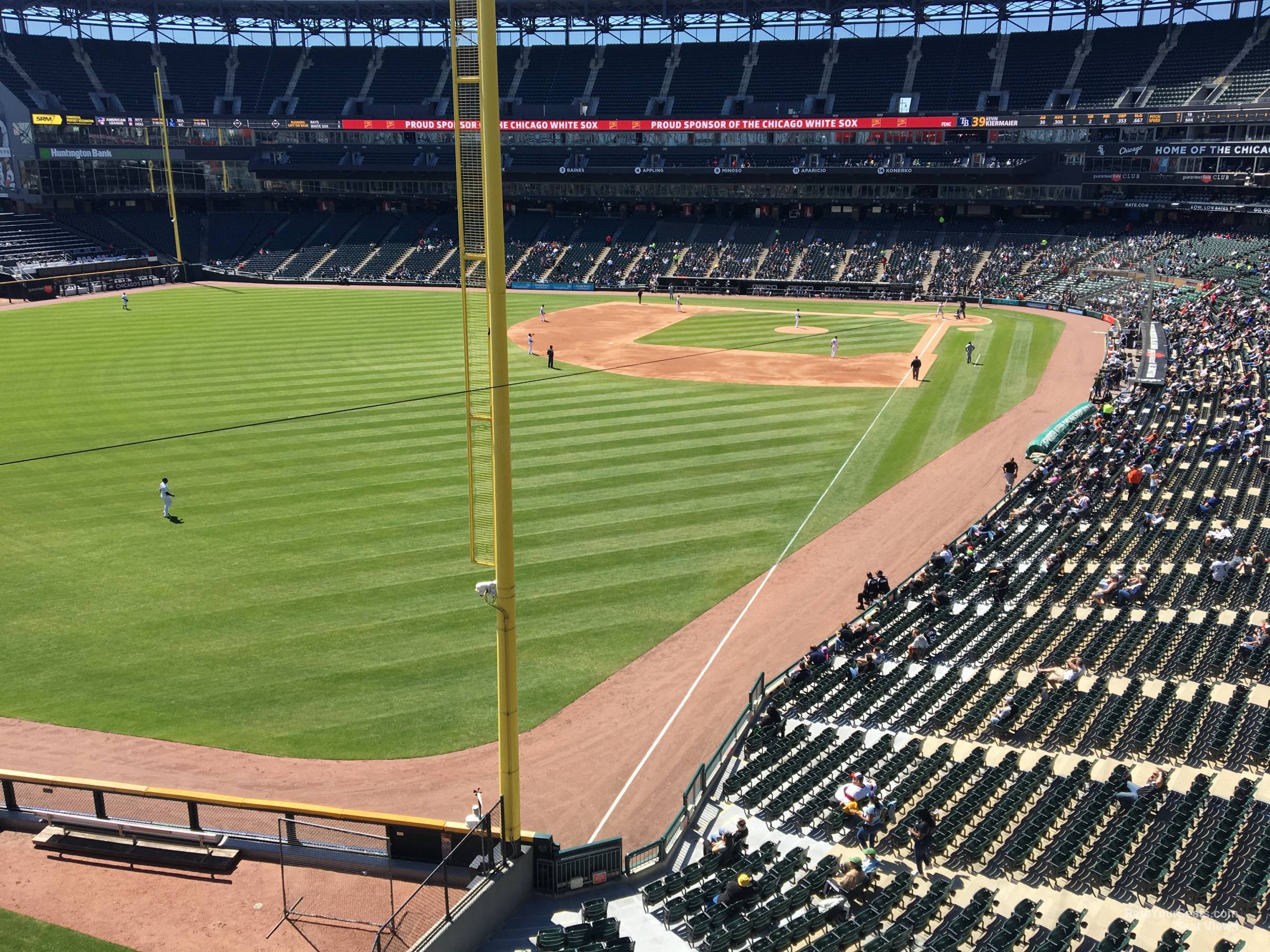 section 356, row 1 seat view  - guaranteed rate field