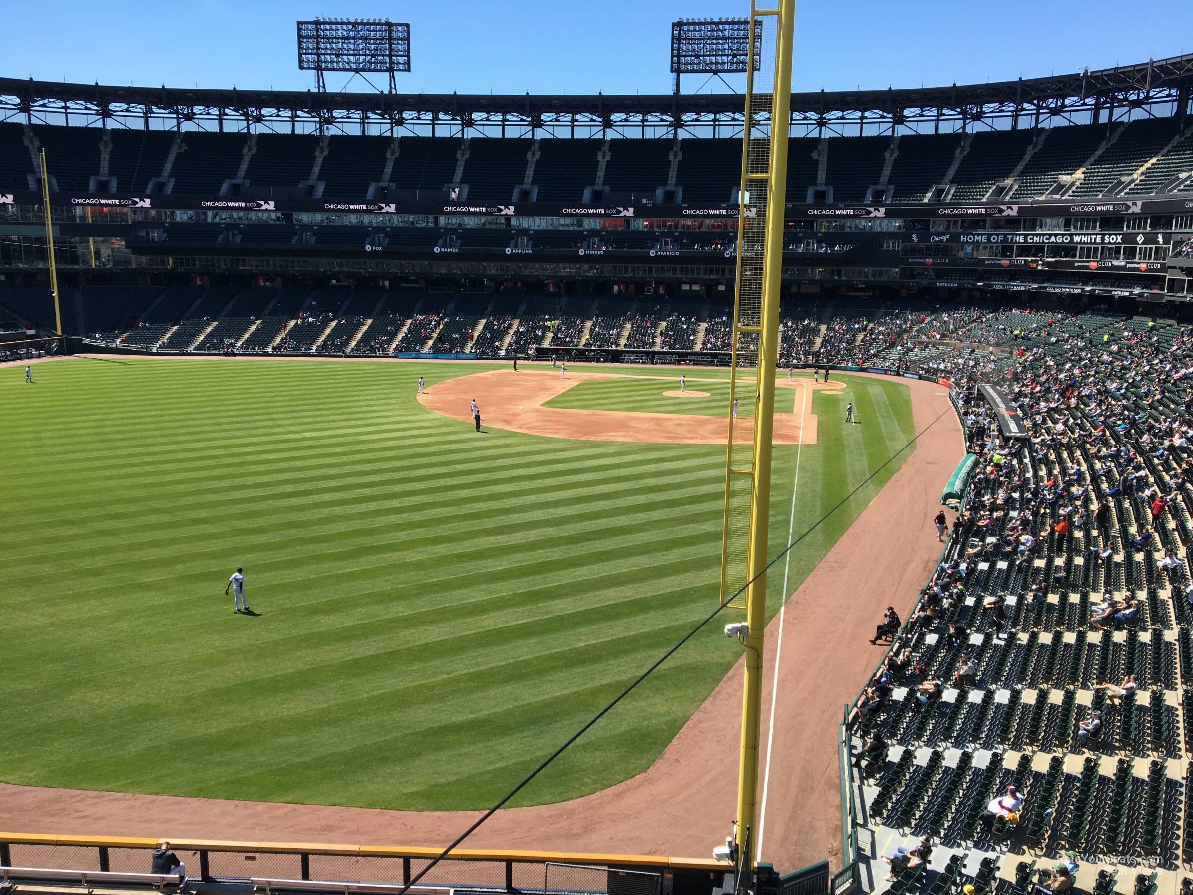 section 357, row 1 seat view  - guaranteed rate field