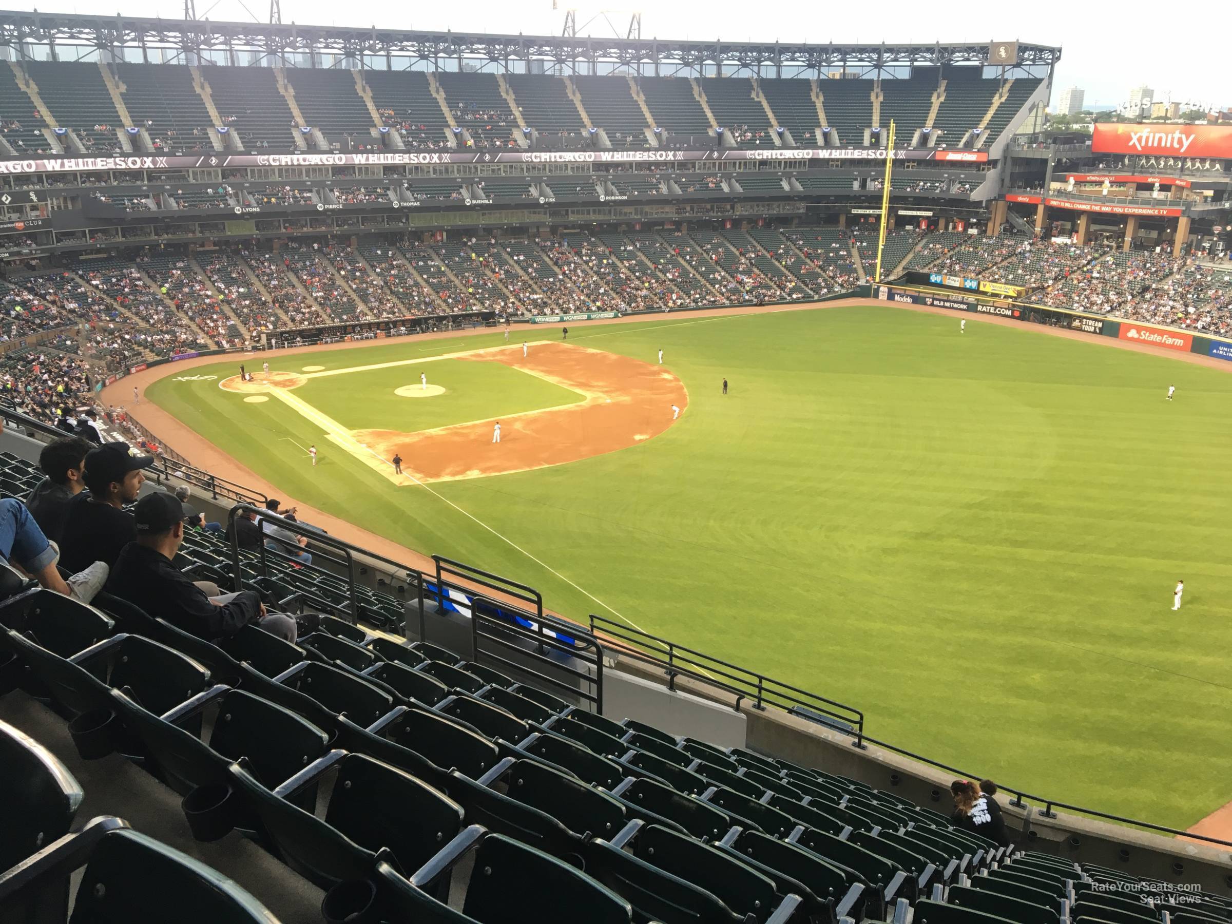 section 510, row 12 seat view  - guaranteed rate field