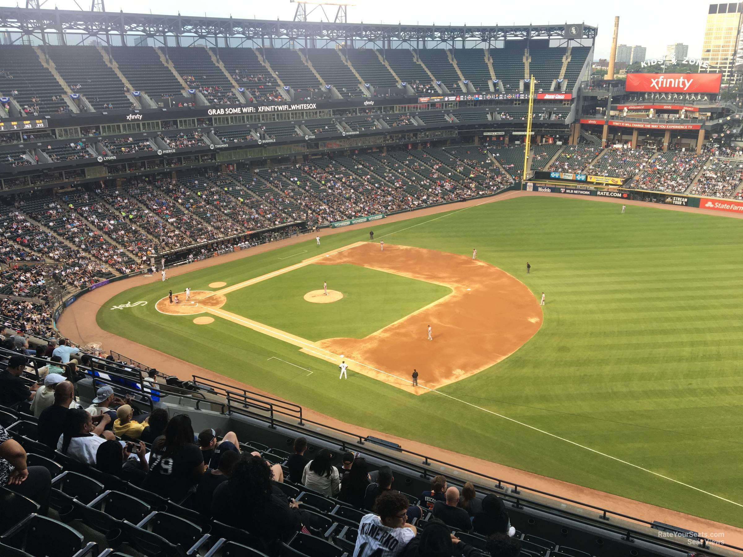 section 518, row 12 seat view  - guaranteed rate field