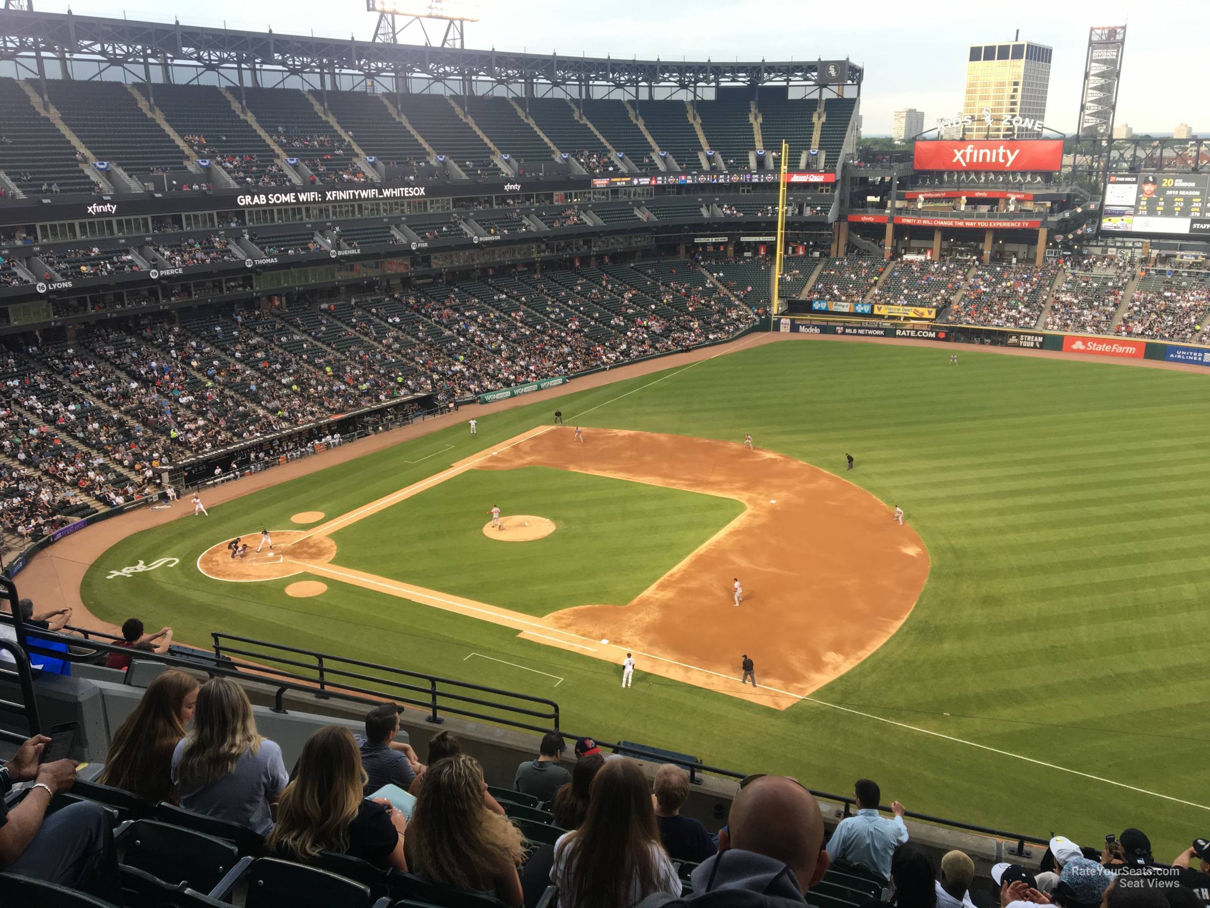section 520, row 12 seat view  - guaranteed rate field