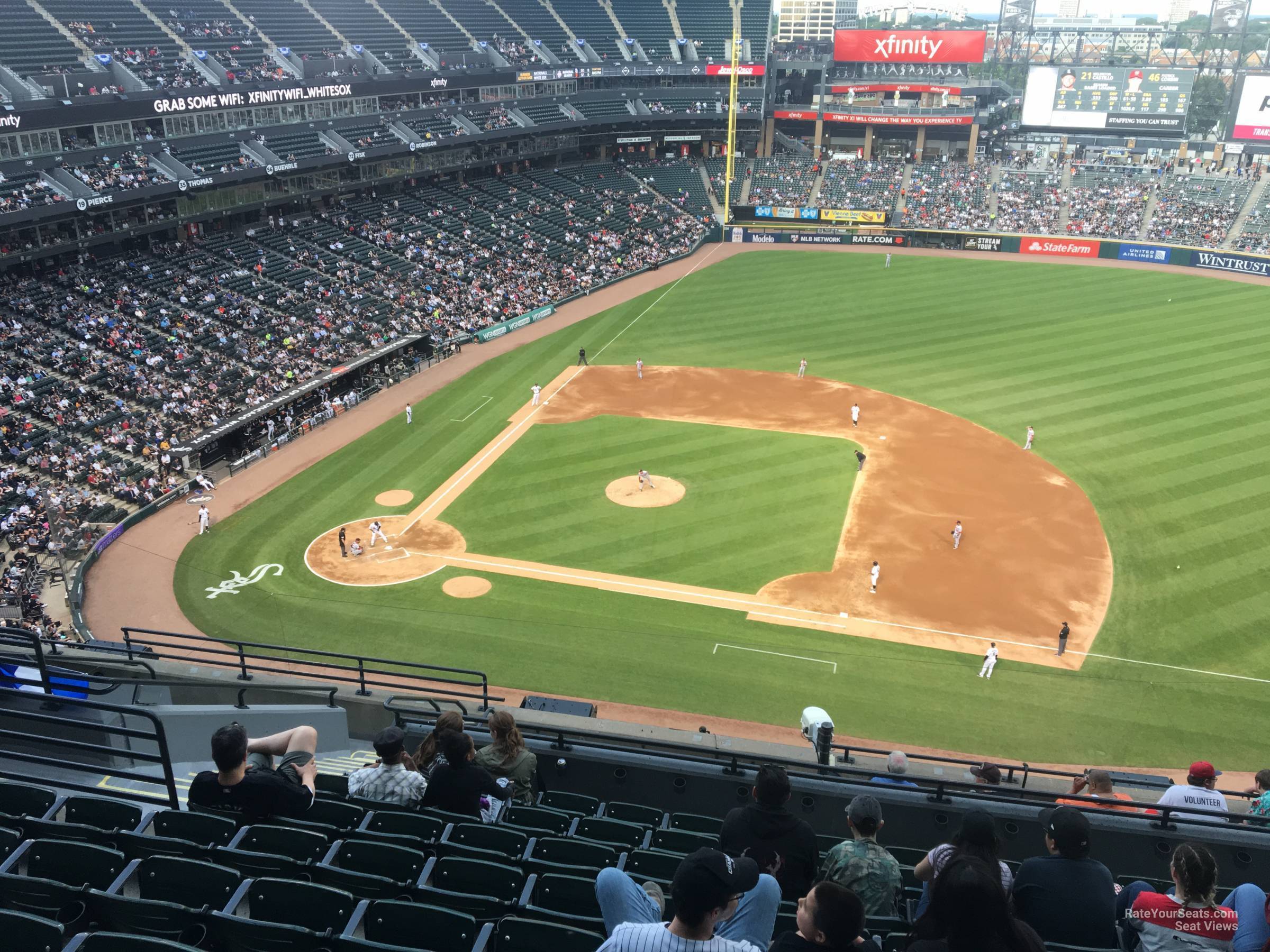 section 524, row 12 seat view  - guaranteed rate field