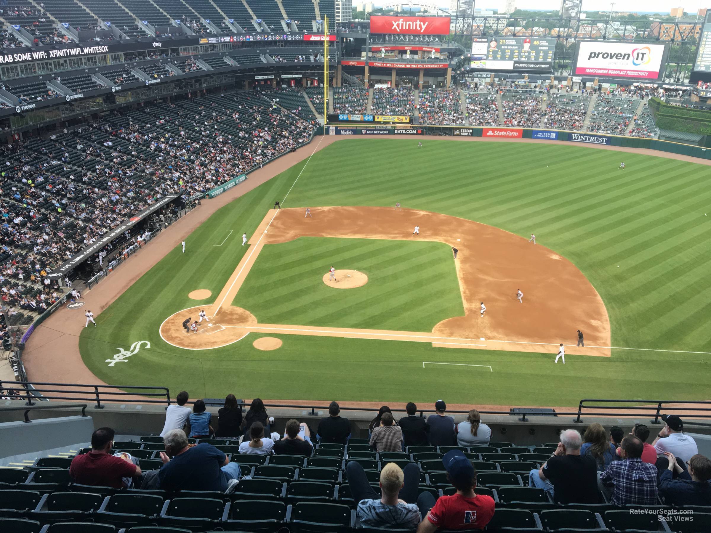 section 526, row 12 seat view  - guaranteed rate field