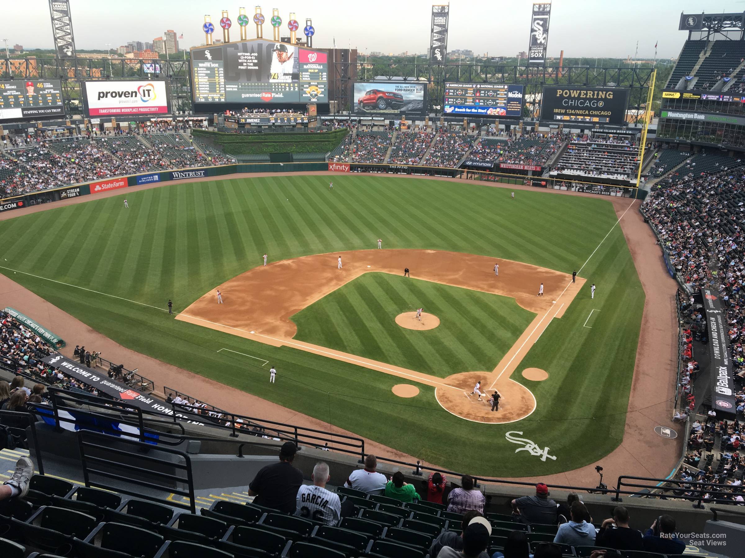 section 535, row 12 seat view  - guaranteed rate field