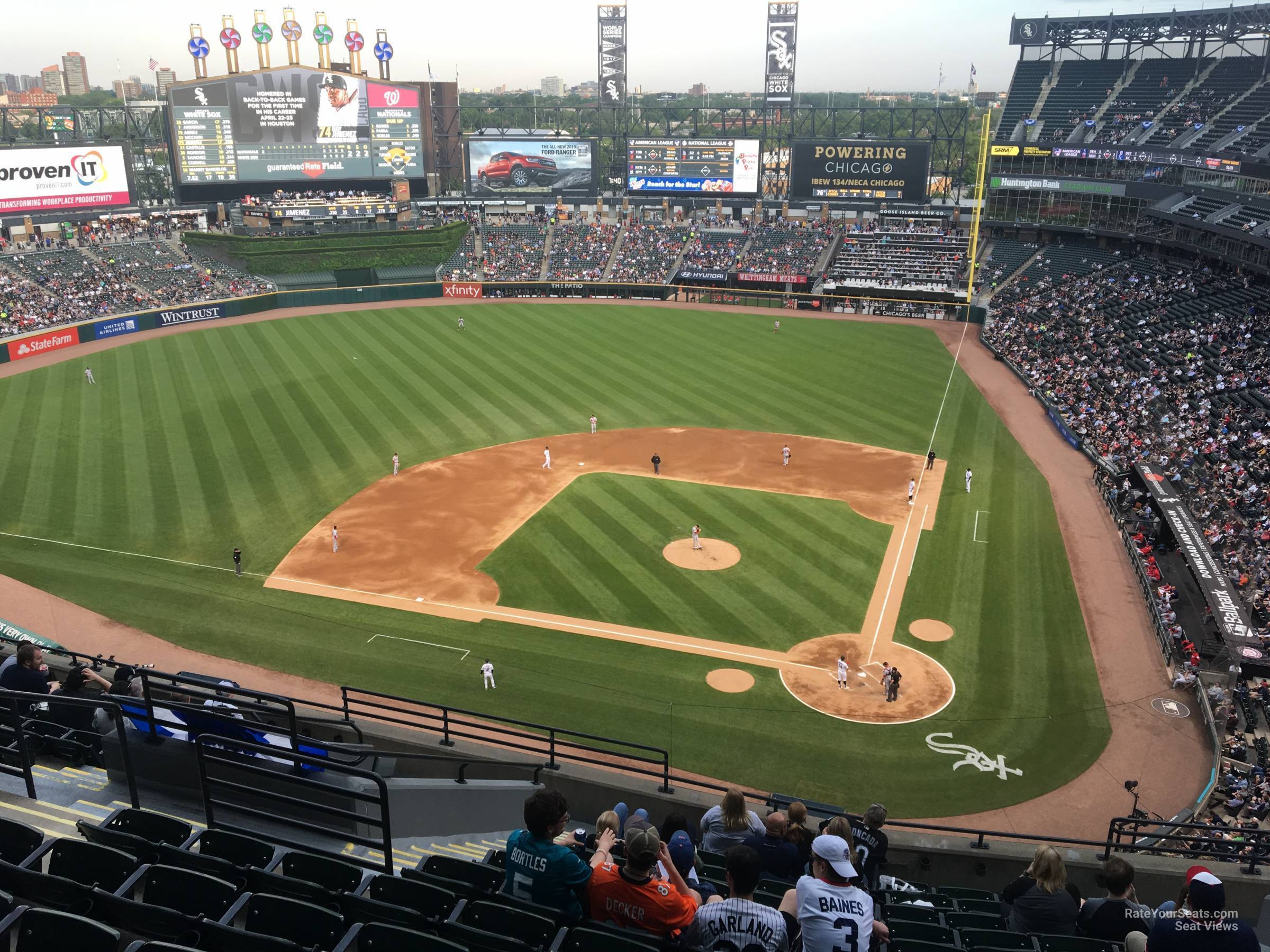 section 536, row 12 seat view  - guaranteed rate field