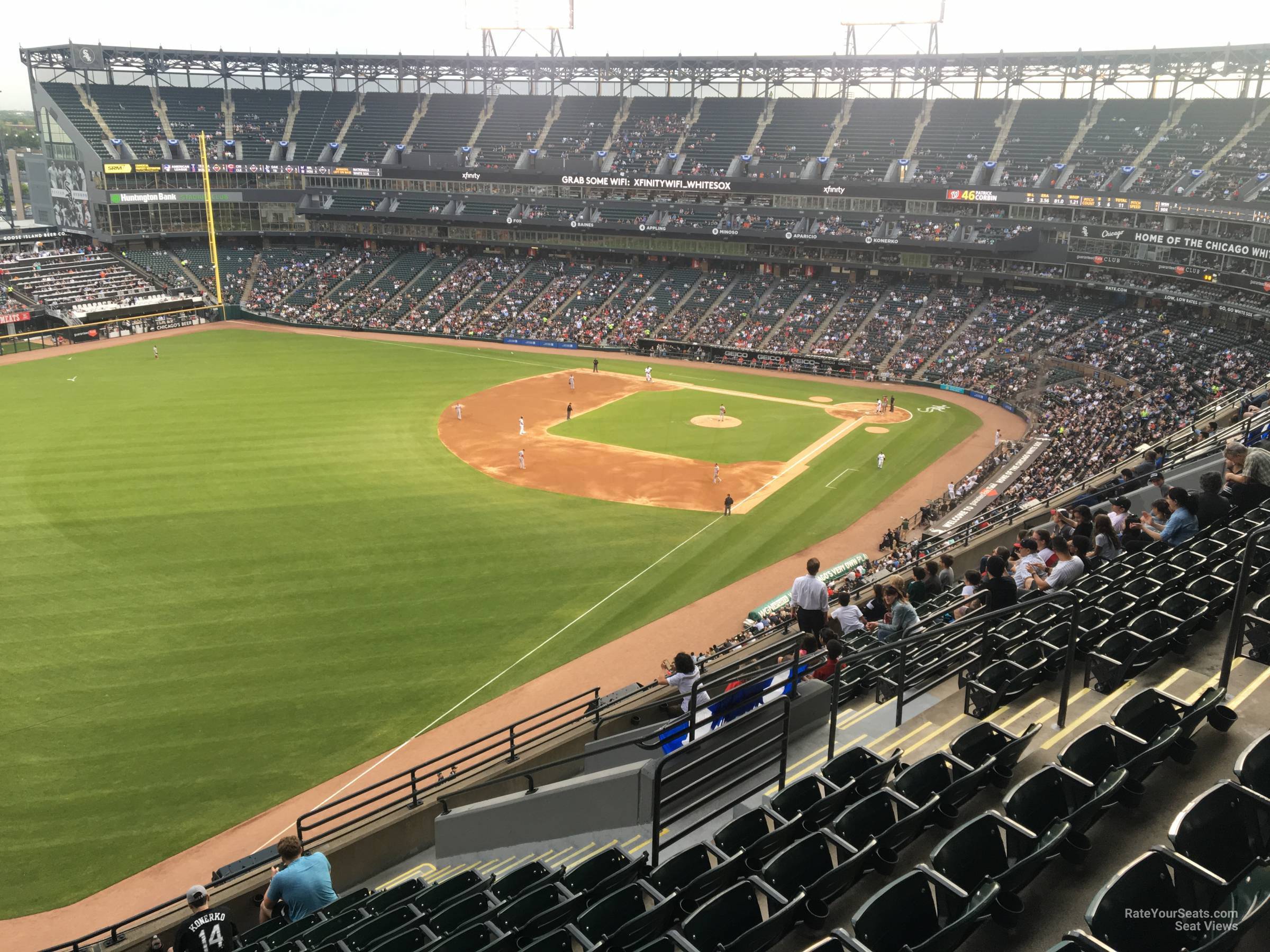 section 554, row 12 seat view  - guaranteed rate field
