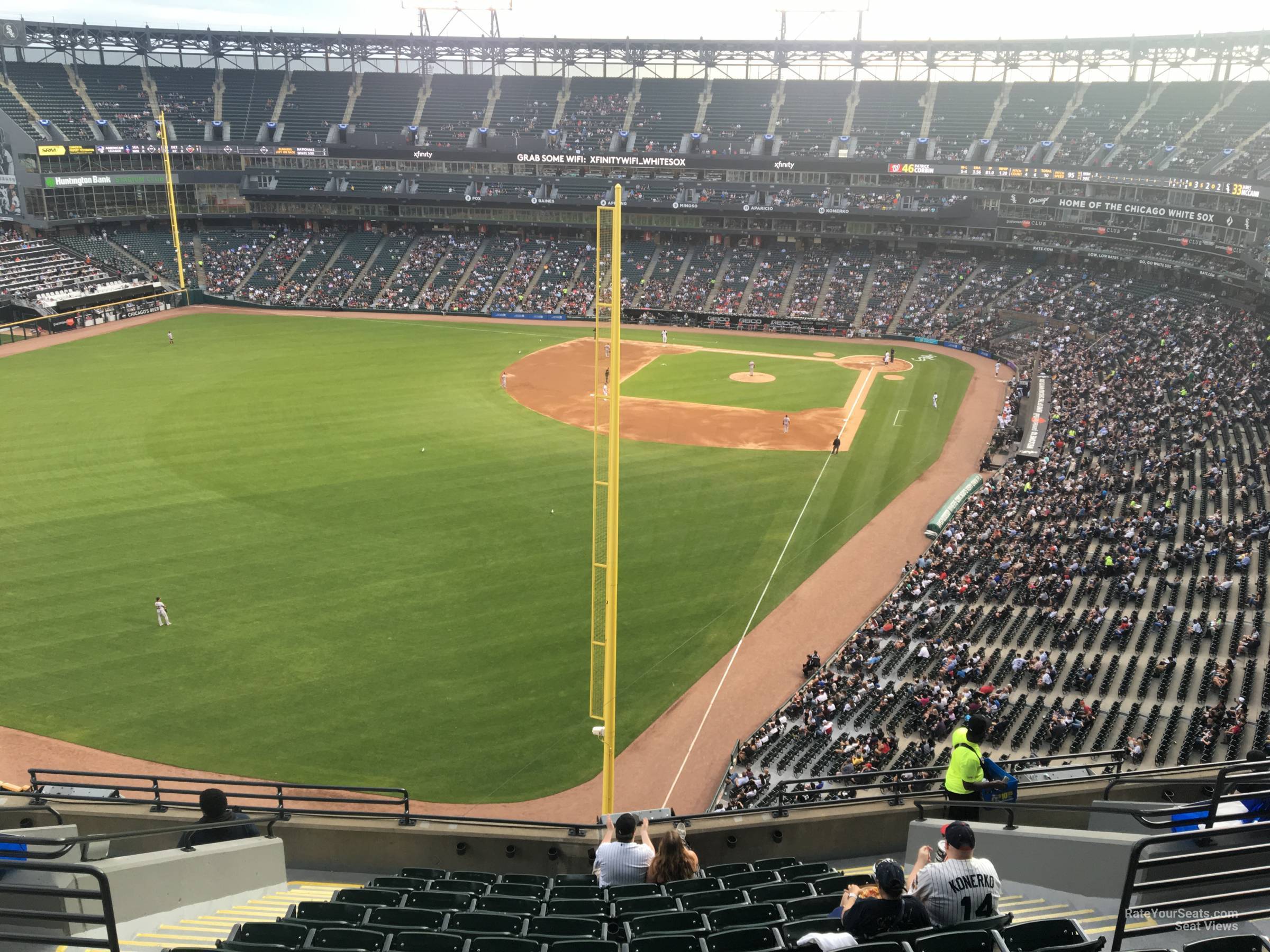 section 557, row 12 seat view  - rate field