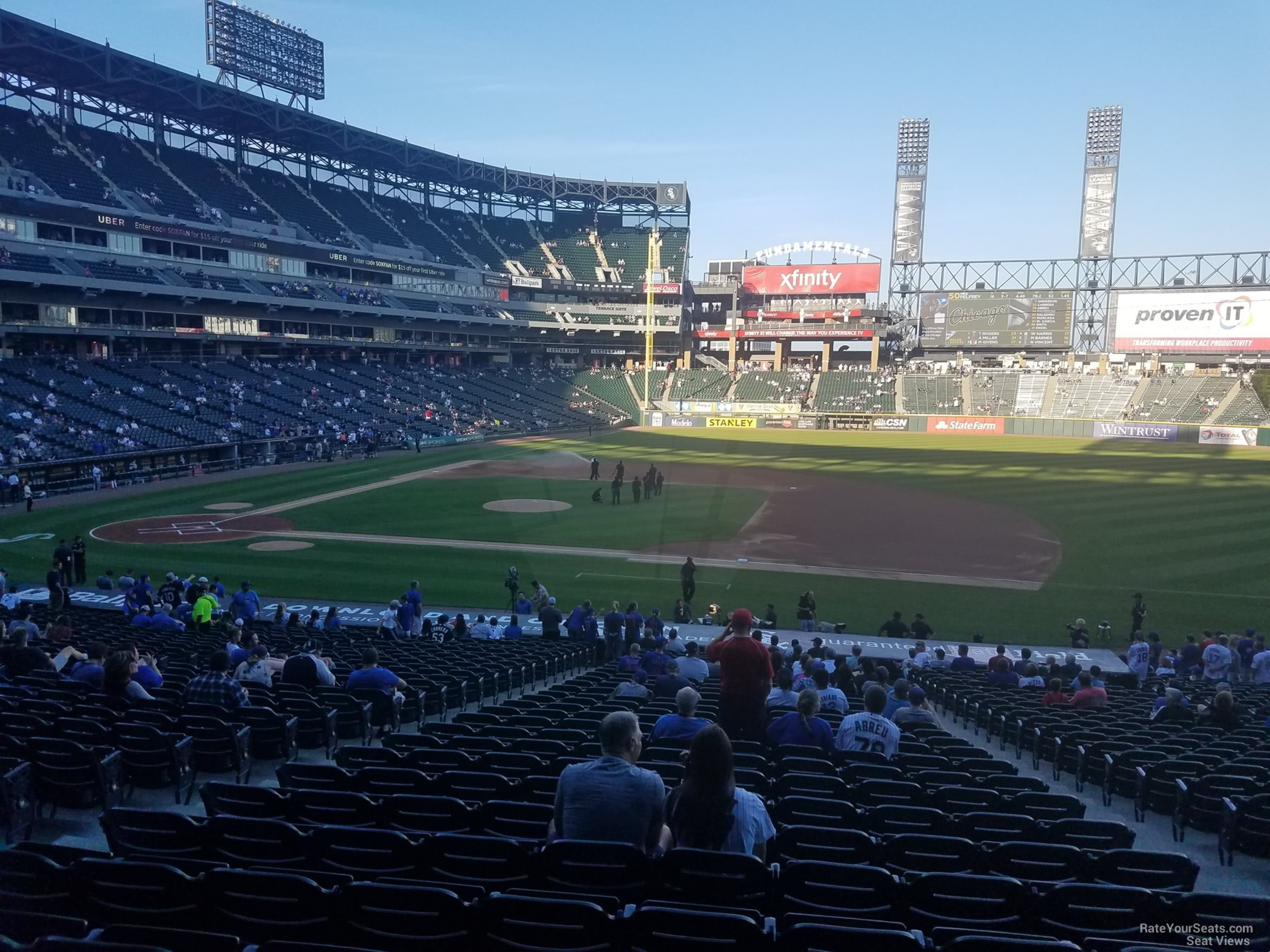 section 123, row 33 seat view  - rate field