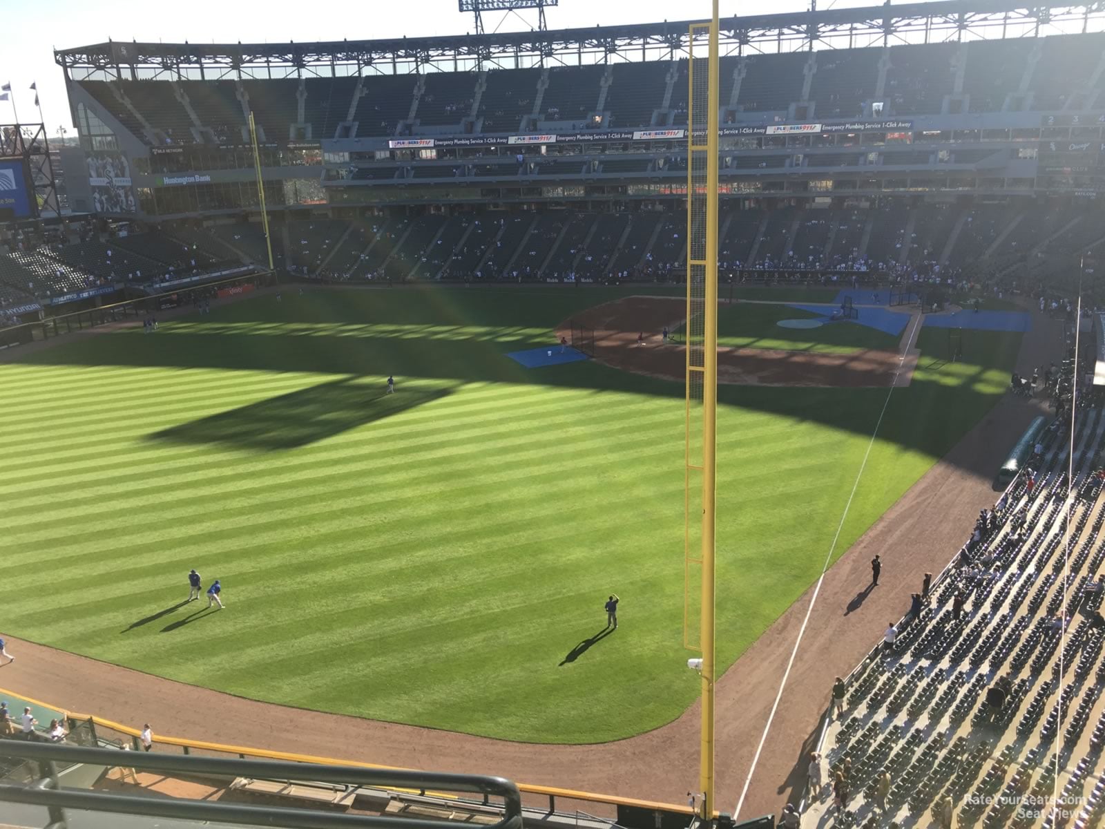 section 557, row 2 seat view  - rate field