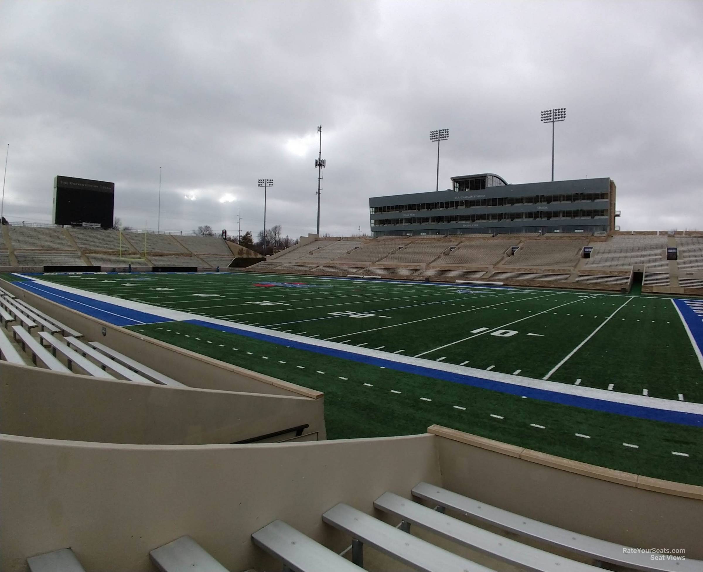 h a chapman stadium section 102 rateyourseats com chapman stadium seating chart