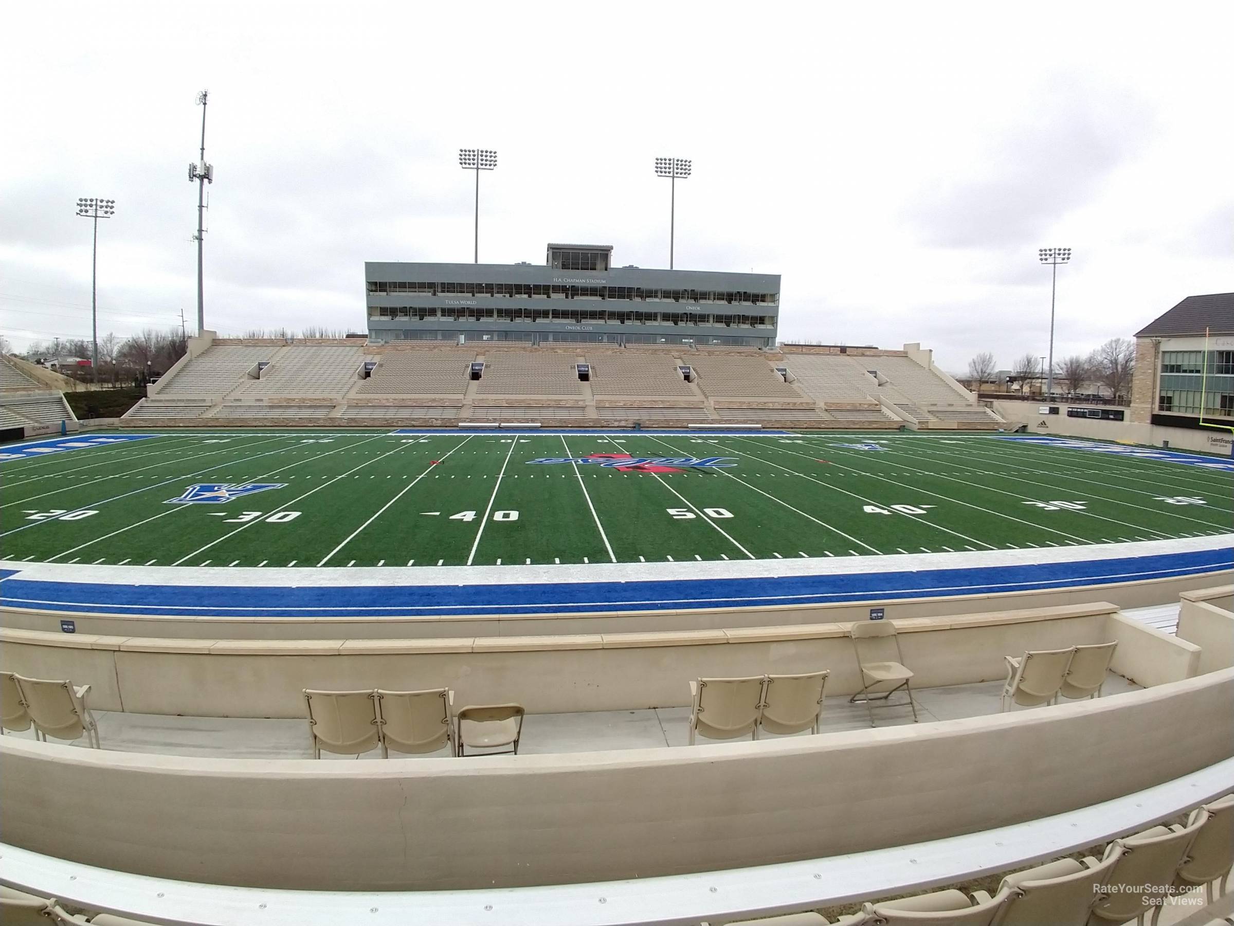 section 105, row 19 seat view  - h.a. chapman stadium