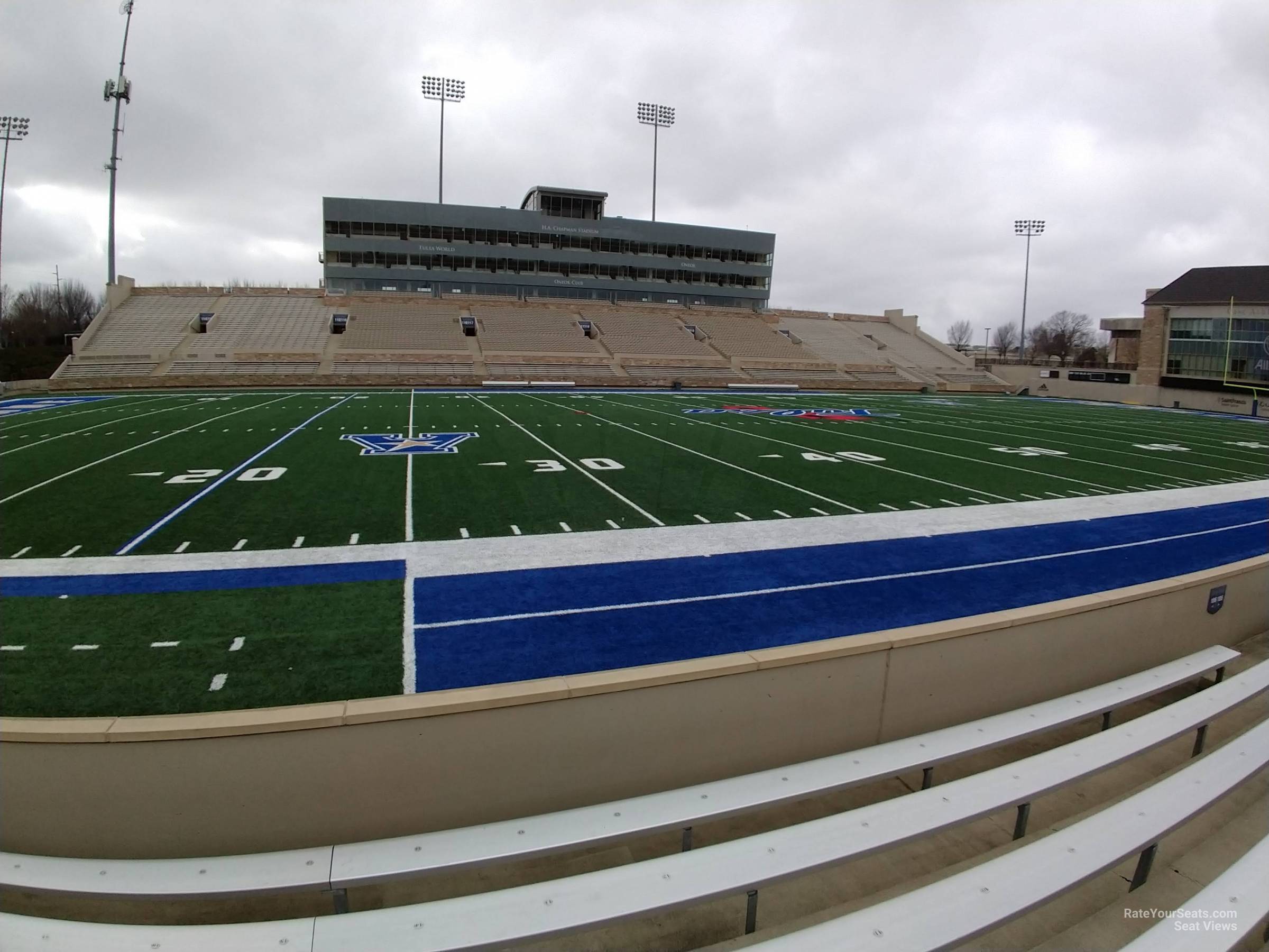 section 106, row 5 seat view  - h.a. chapman stadium