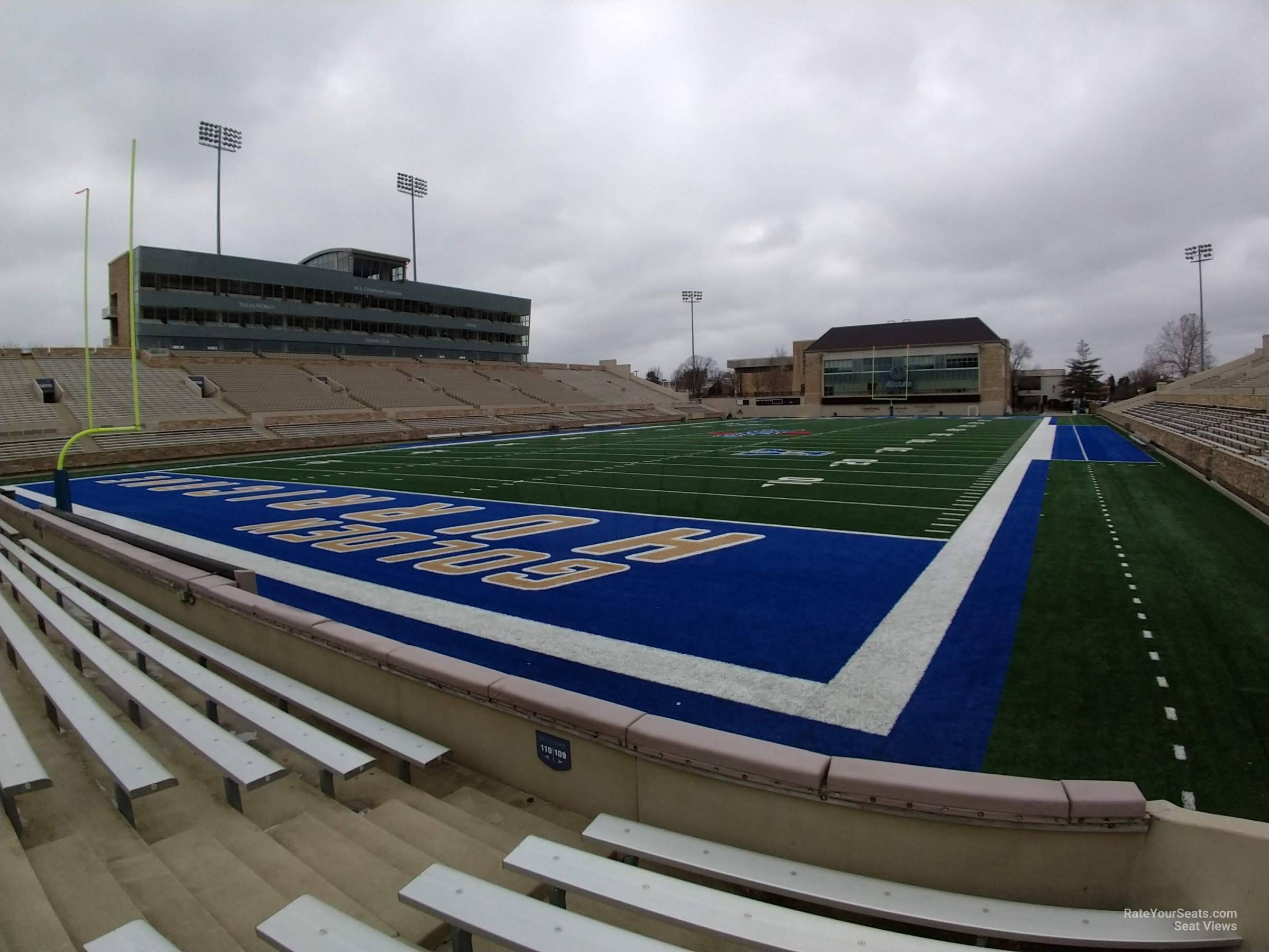 section 109, row 5 seat view  - h.a. chapman stadium