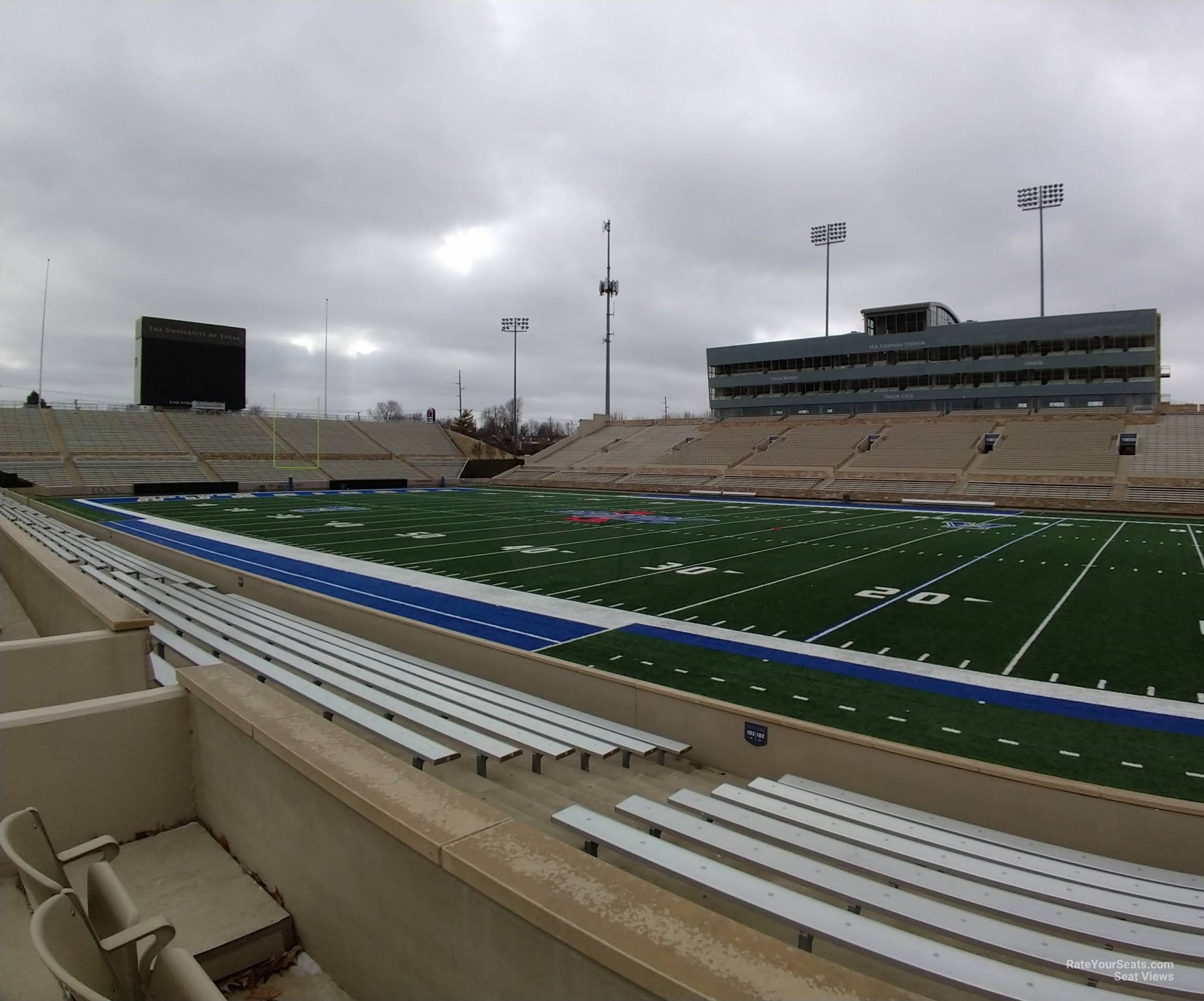 loge 102, row 9 seat view  - h.a. chapman stadium