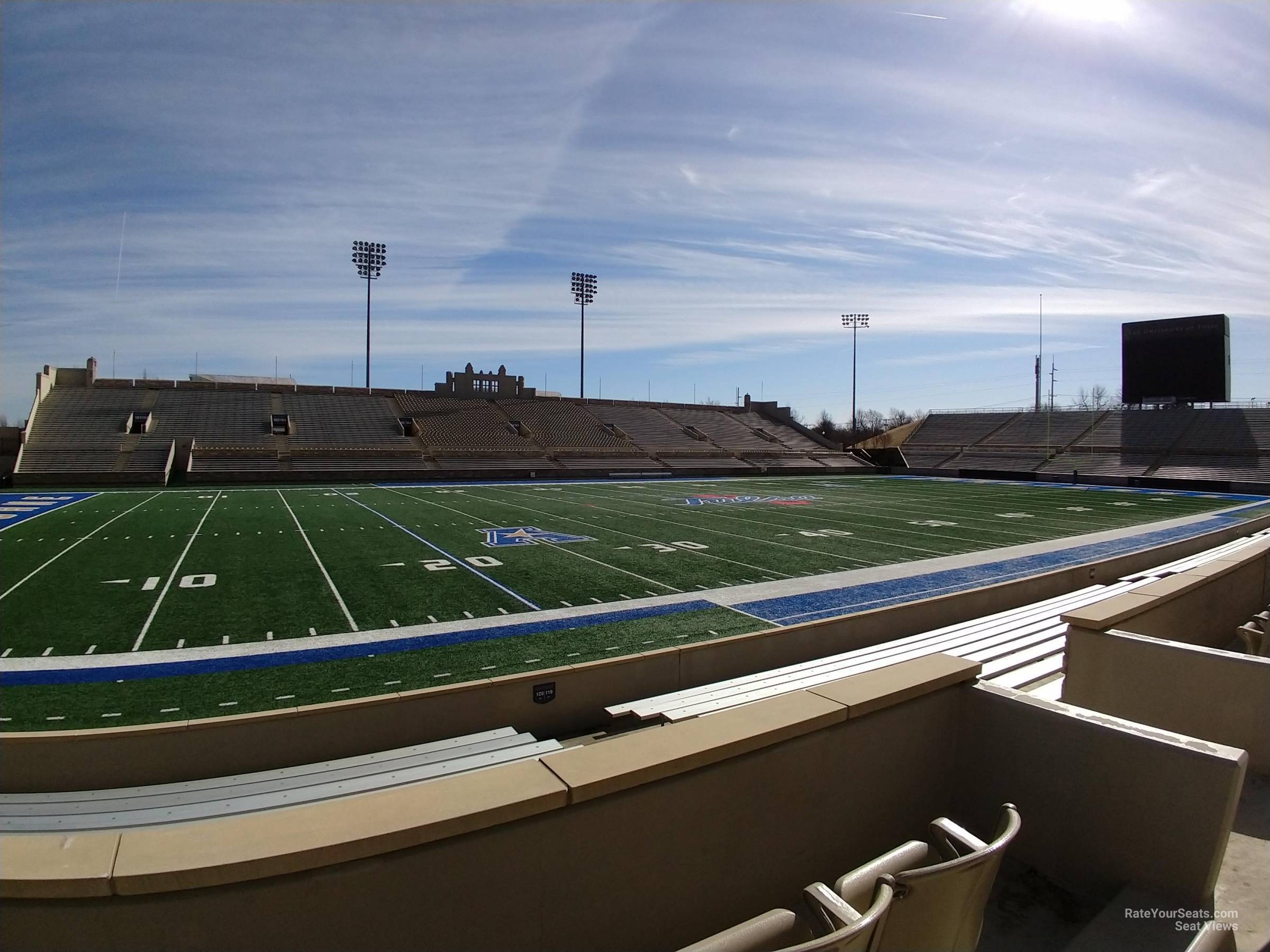 loge 120, row 9 seat view  - h.a. chapman stadium