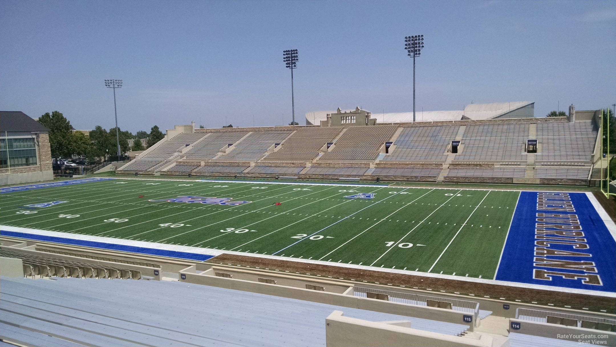 section 114, row 39 seat view  for football - h.a. chapman stadium