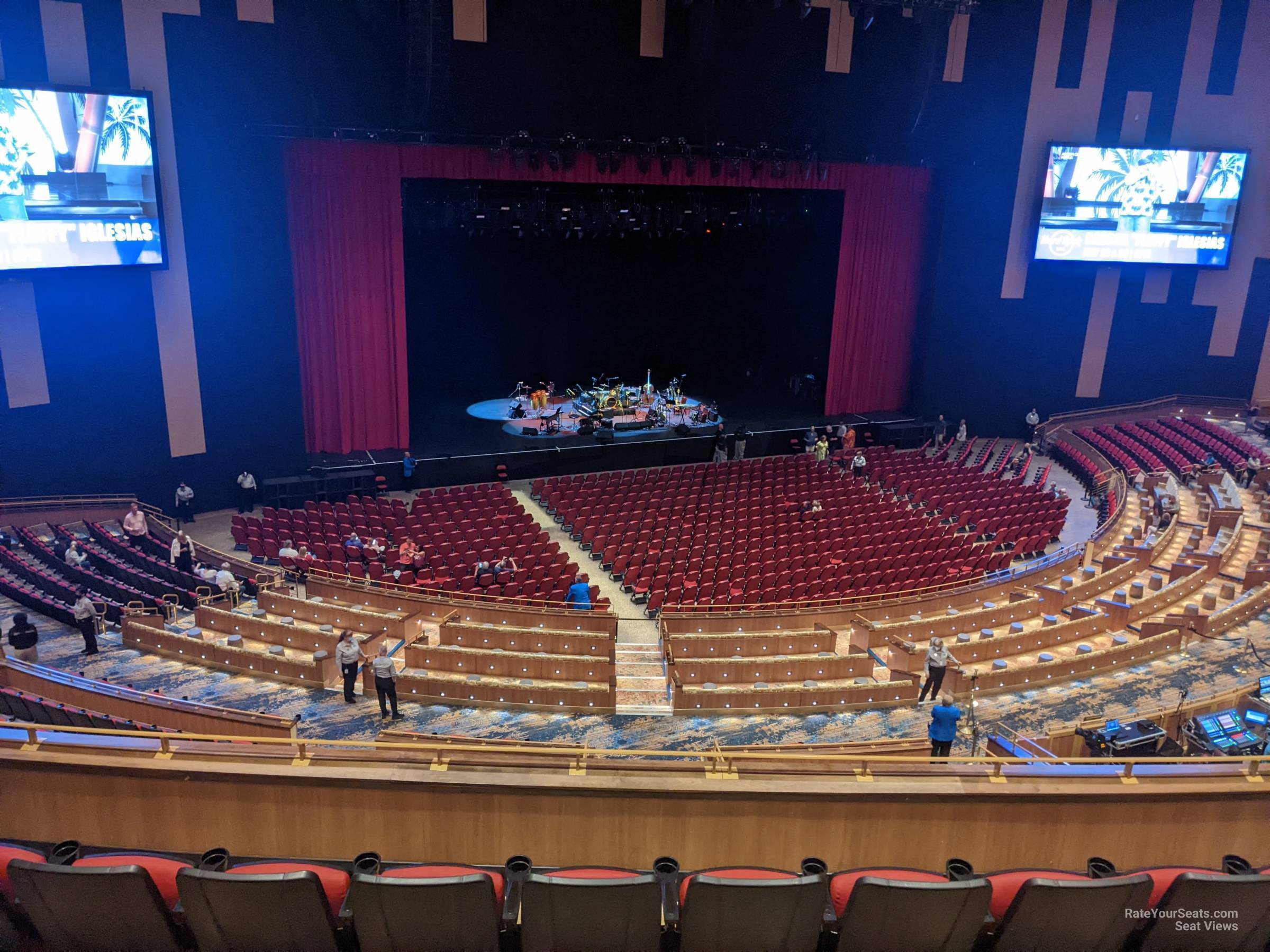 section 205, row d seat view  - hard rock live hollywood