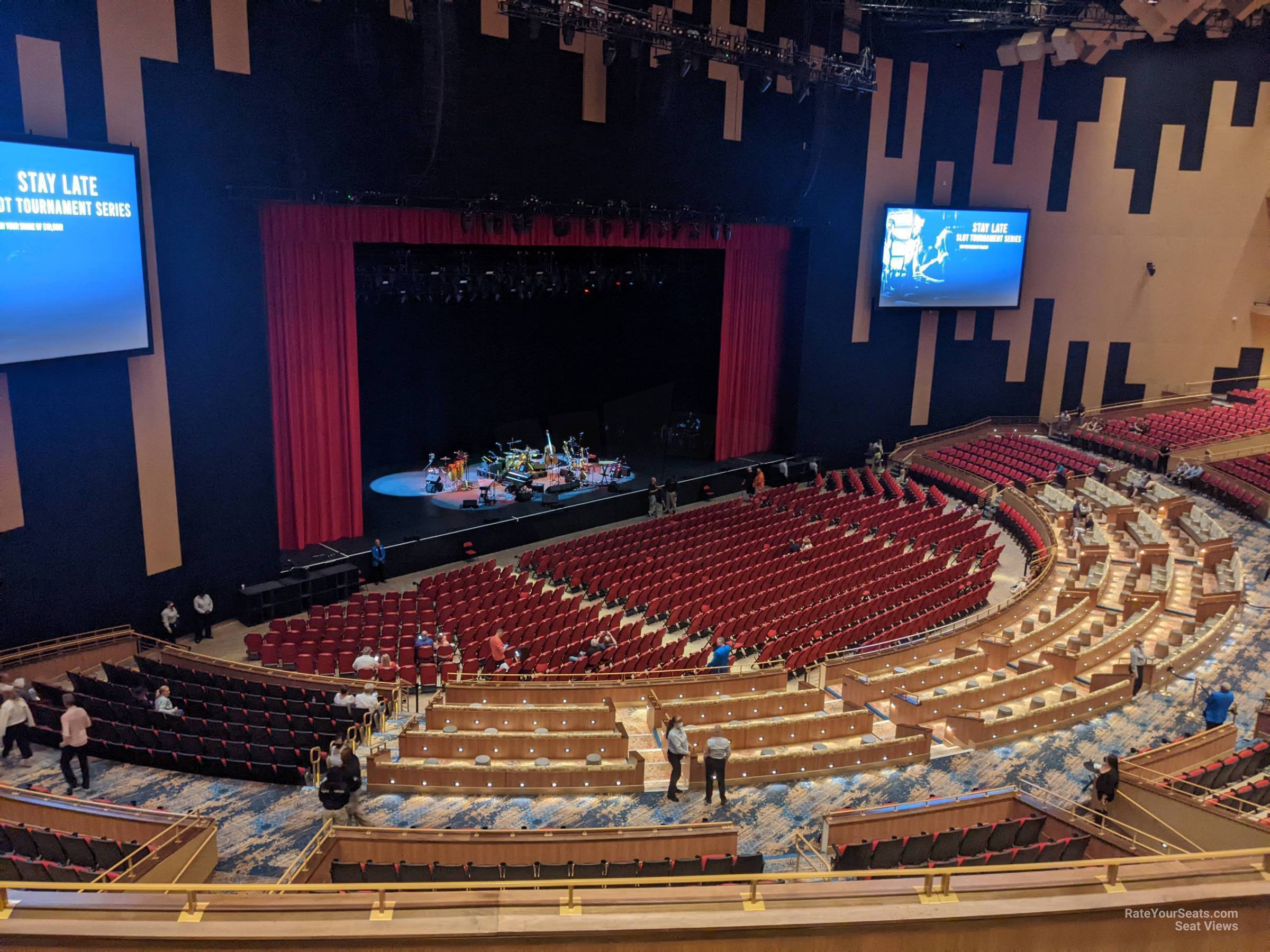 section 206, row d seat view  - hard rock live hollywood