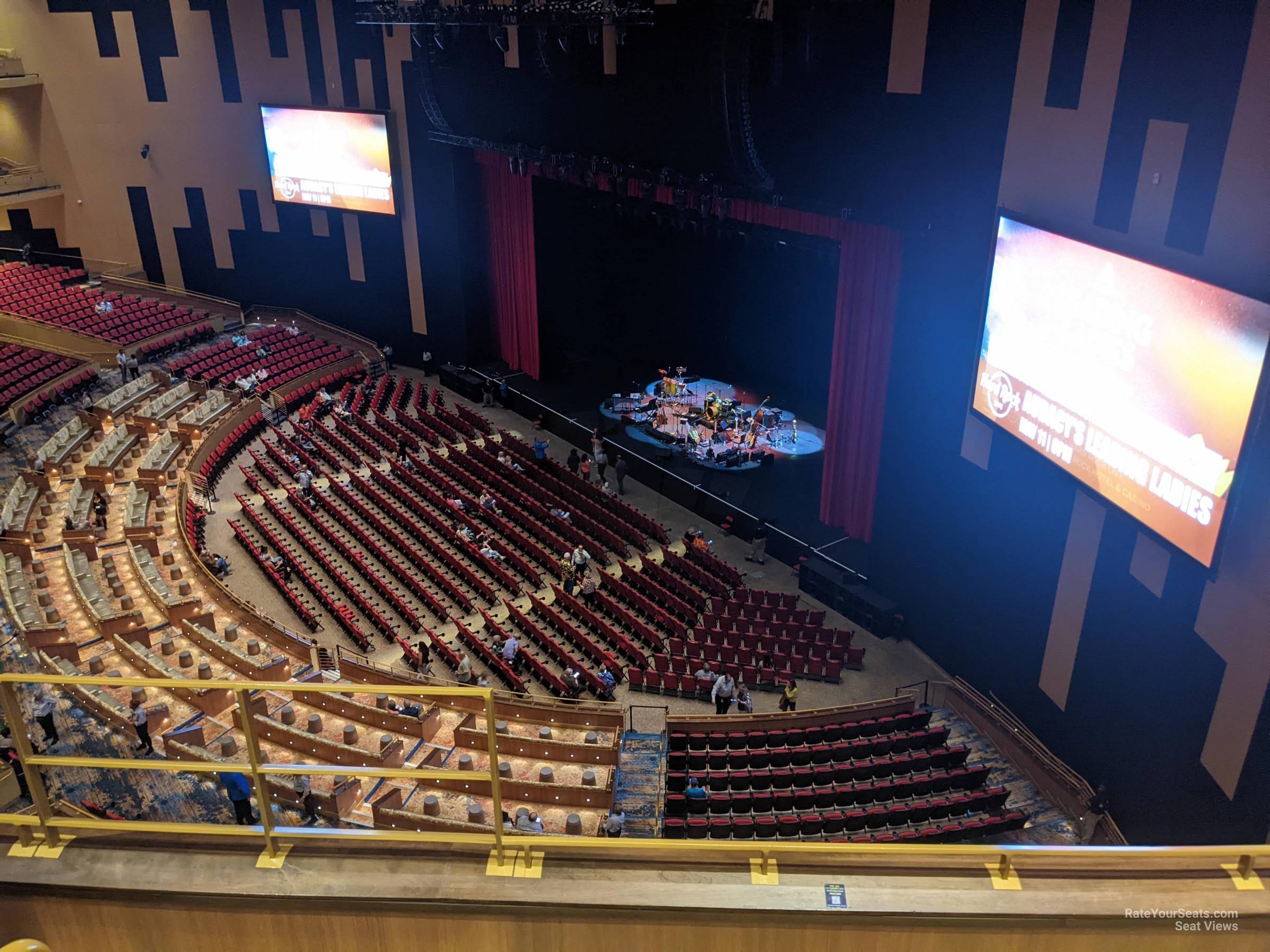 section 301, row d seat view  - hard rock live hollywood