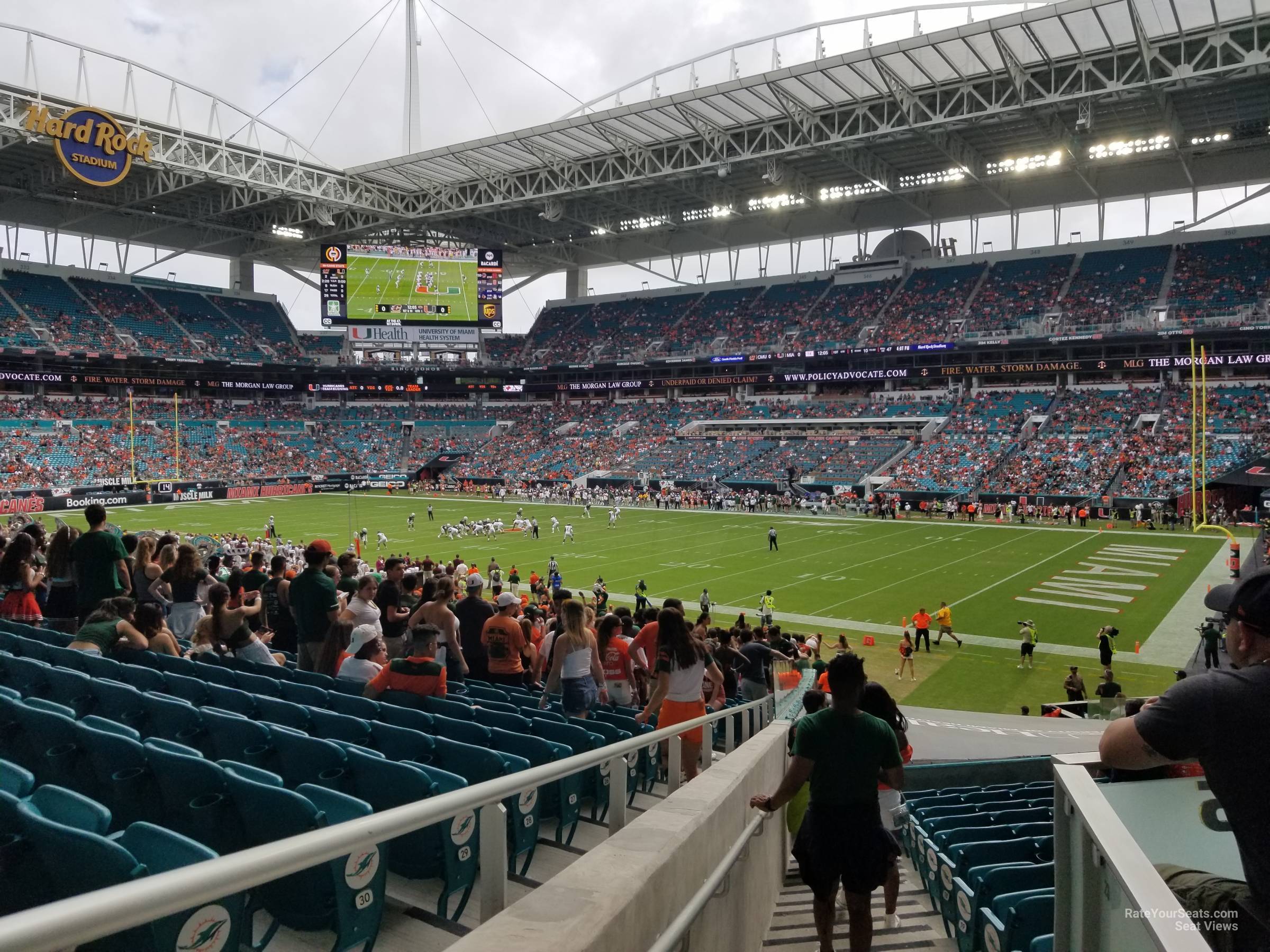 section 111, row 26 seat view  for football - hard rock stadium