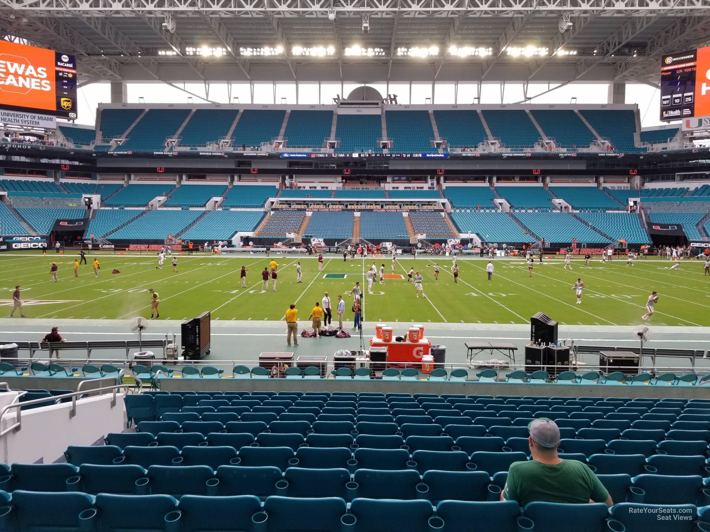 section 118, row 17 seat view  for football - hard rock stadium