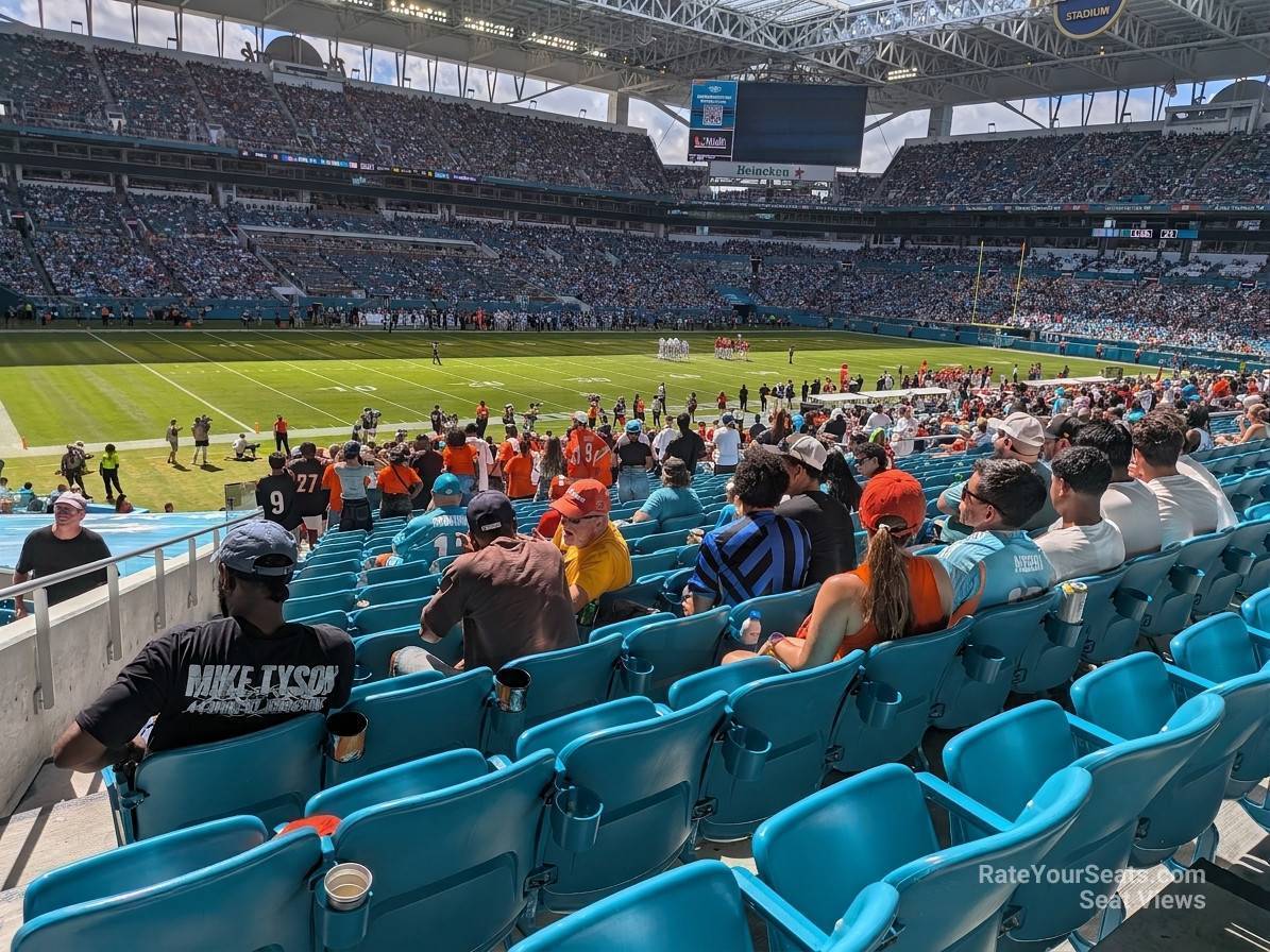 section 122, row 32 seat view  for football - hard rock stadium