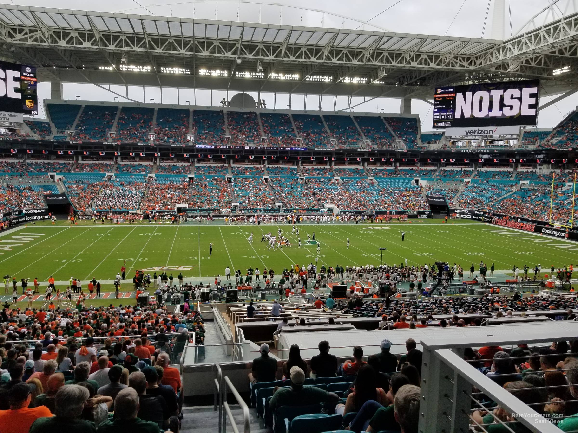 section 248, row 19 seat view  for football - hard rock stadium