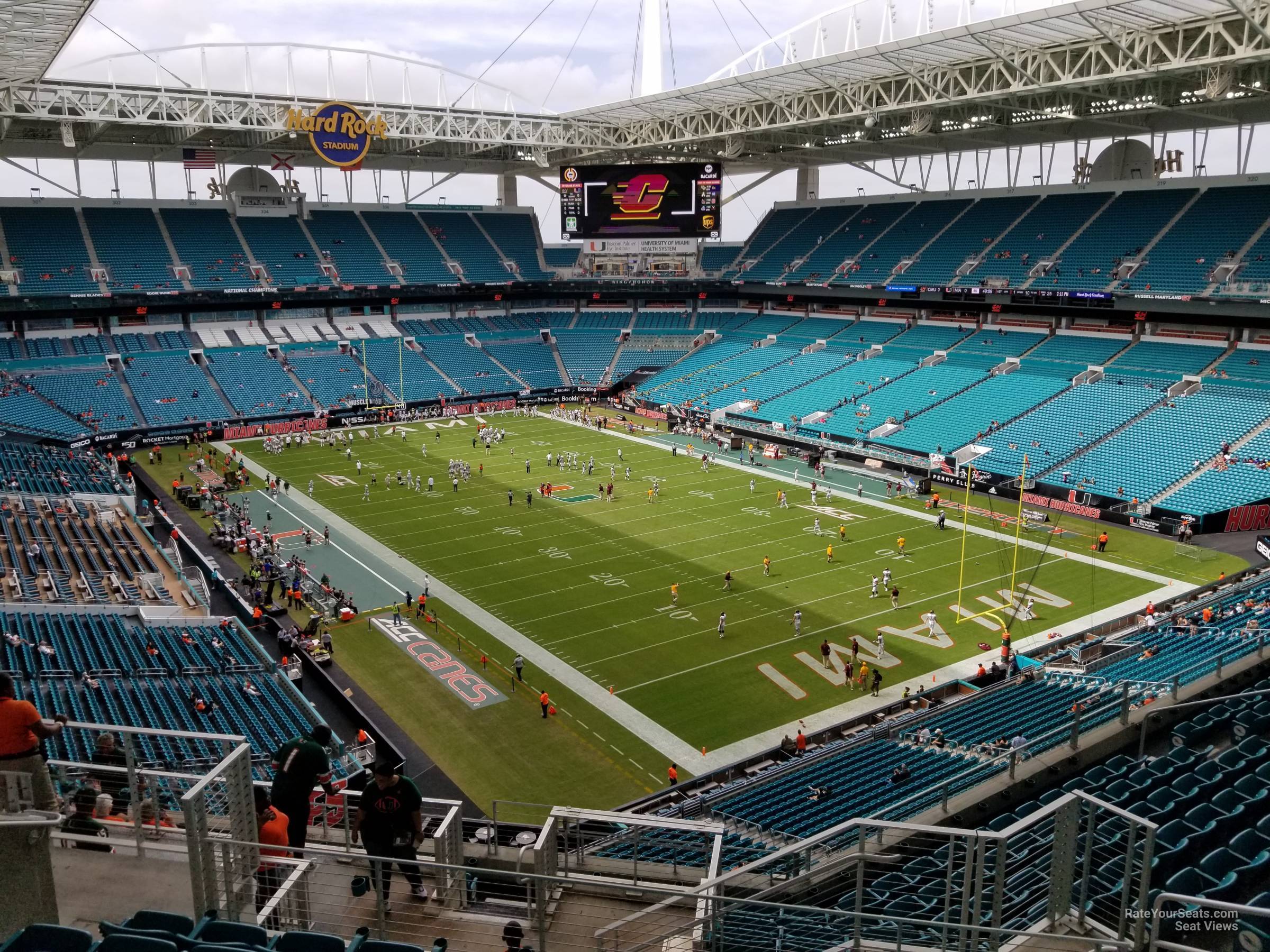 section 337, row 14 seat view  for football - hard rock stadium