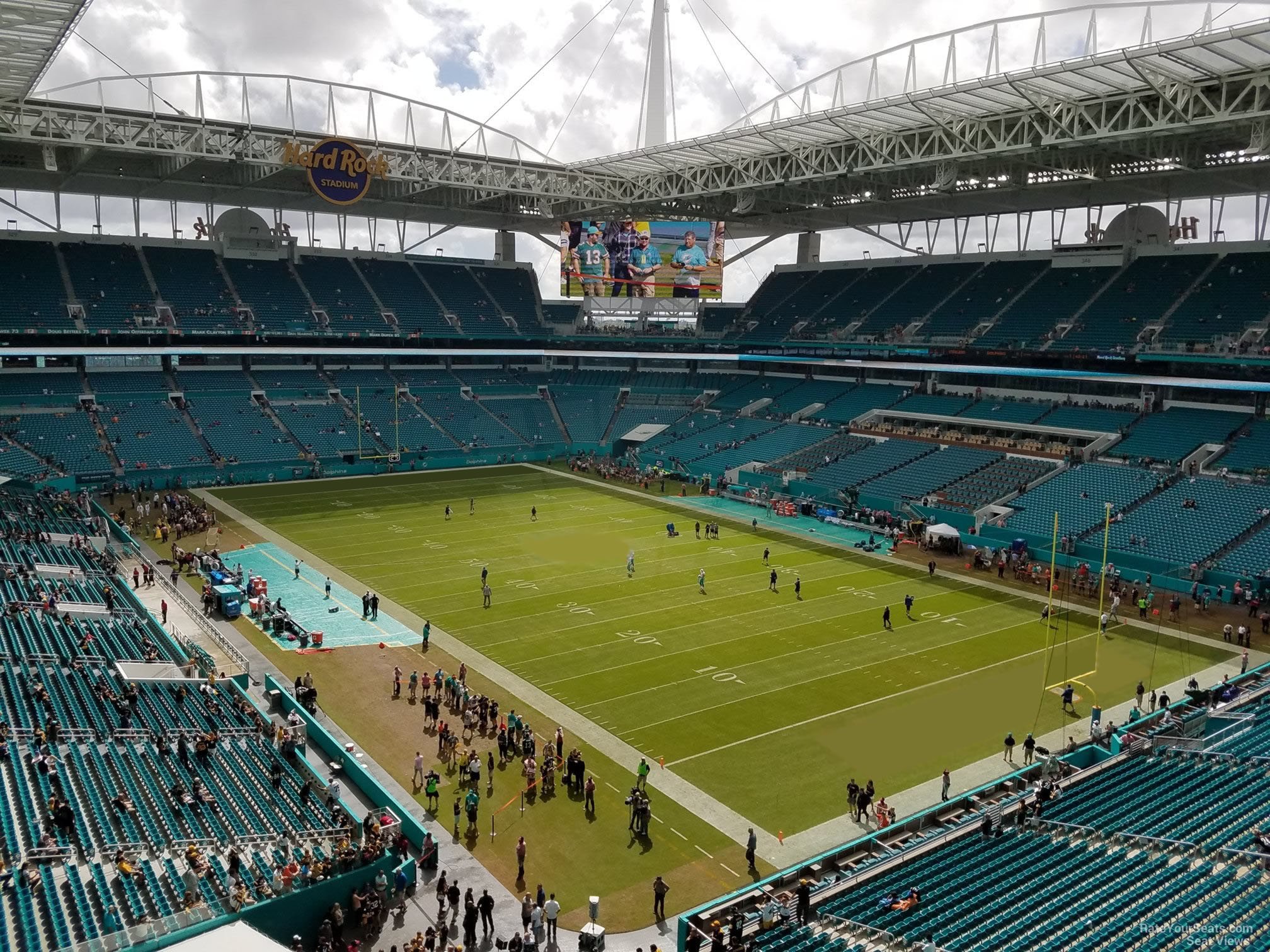 section 309 seat view  for football - hard rock stadium
