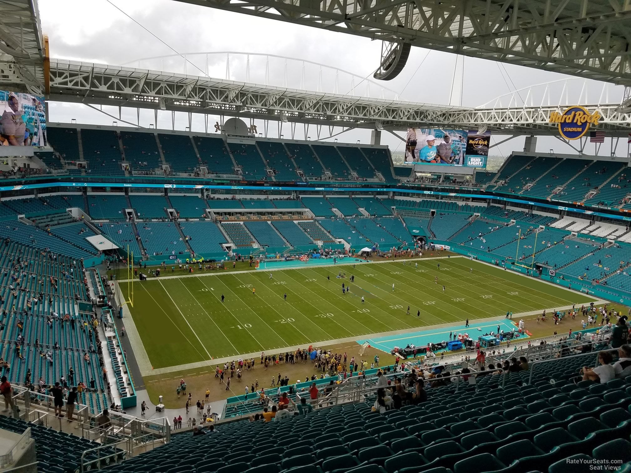 section 323, row 30 seat view  for football - hard rock stadium